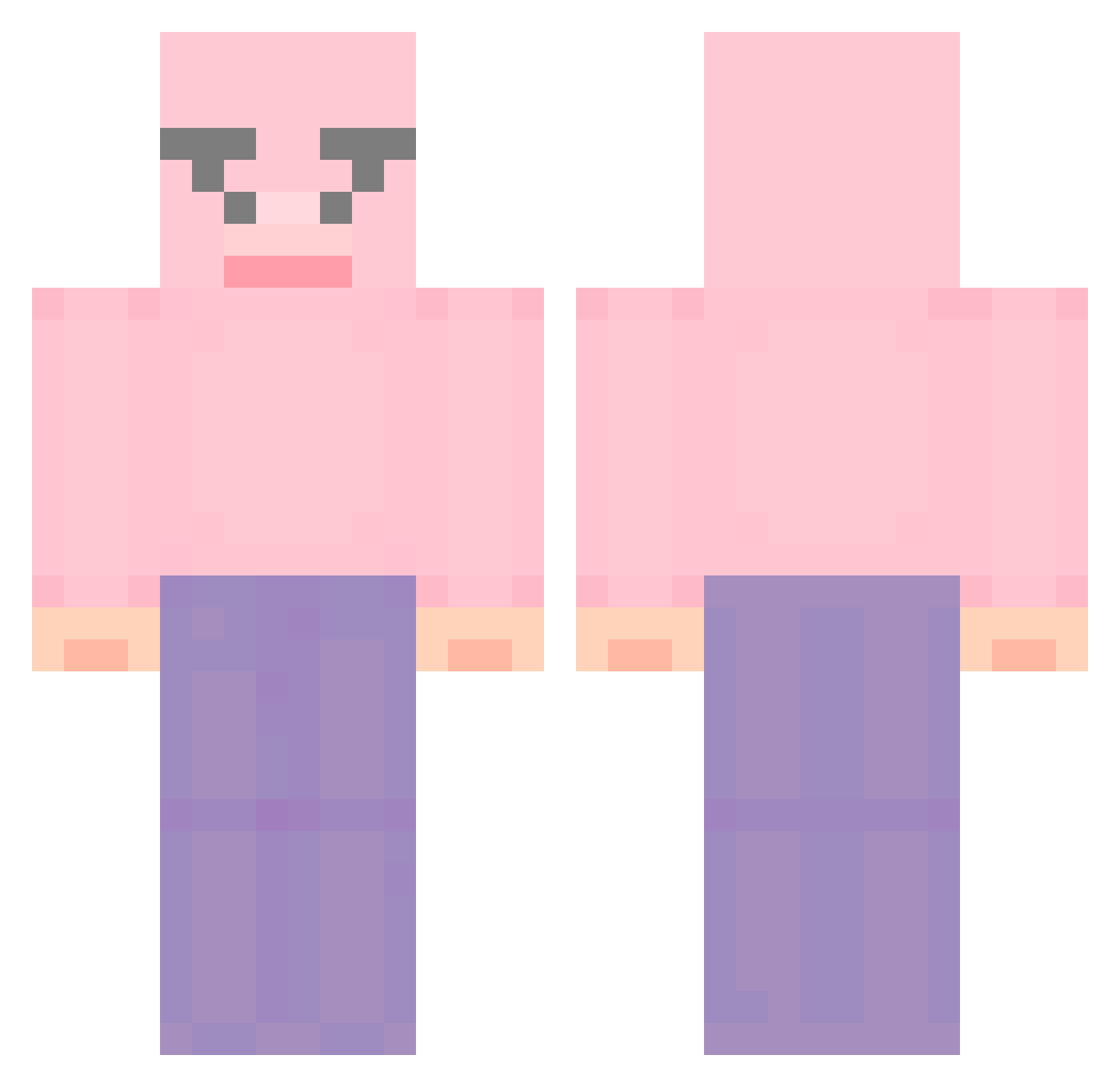 Serana__o Minecraft skin, front and back view