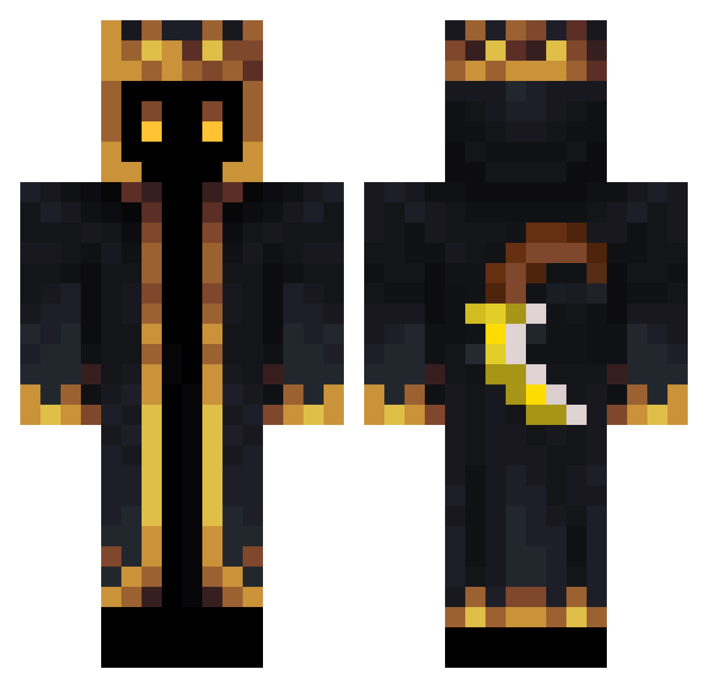 slowasta Minecraft skin, front and back view