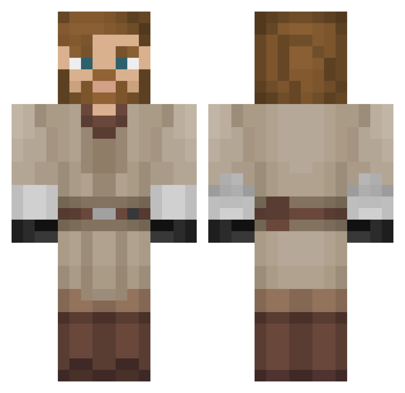 pswater459 Minecraft skin, front and back view