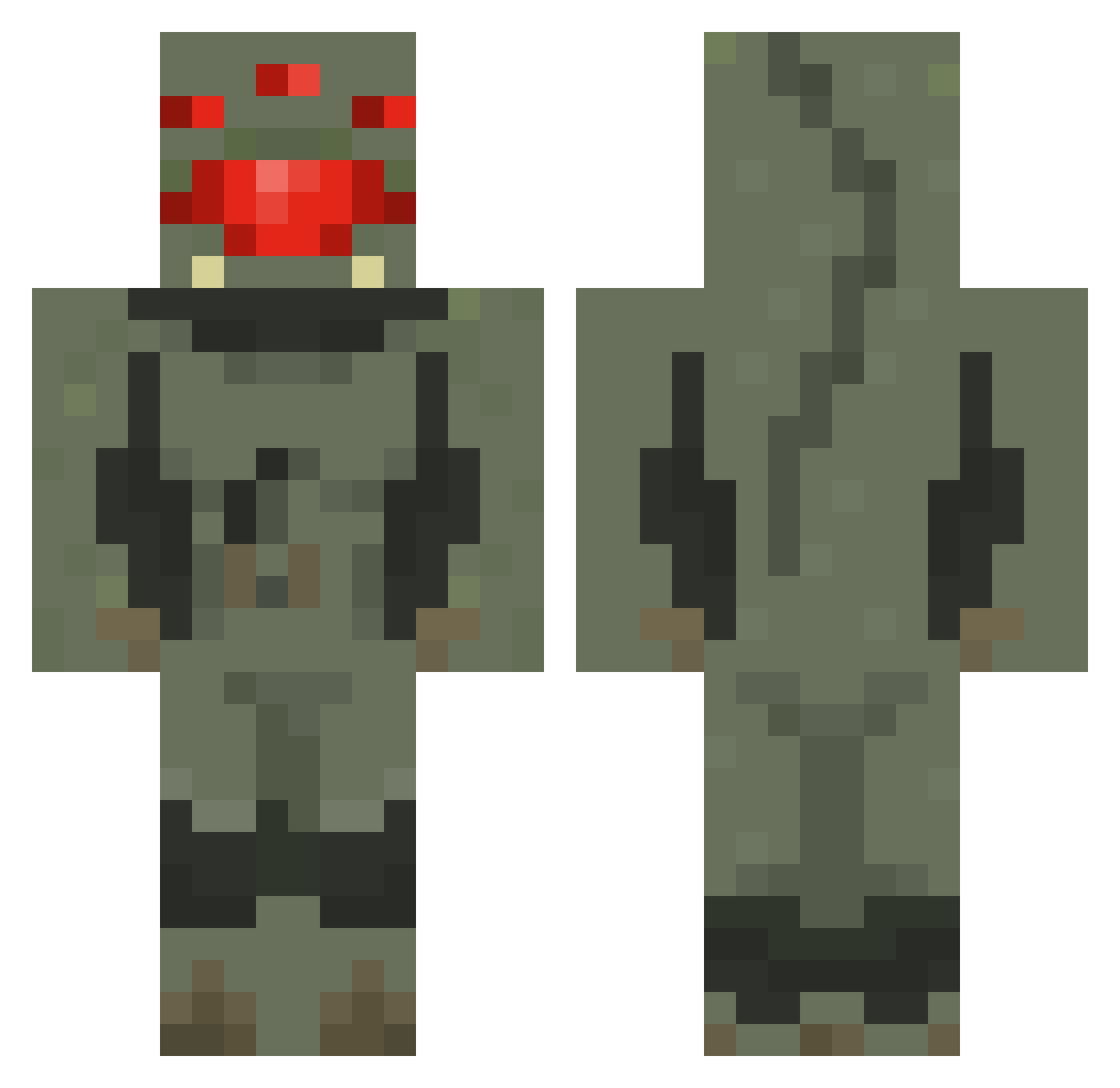 Jamison4 Minecraft skin, front and back view