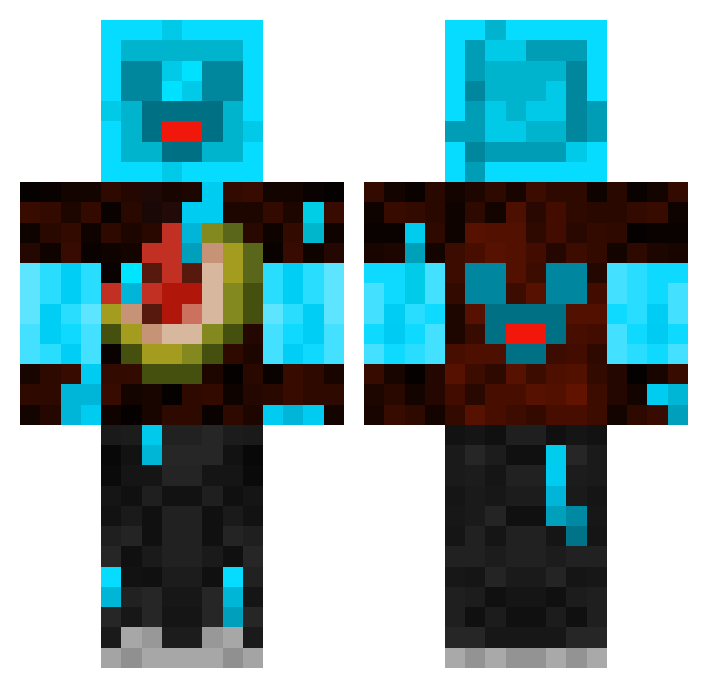 Olivo269 Minecraft skin, front and back view