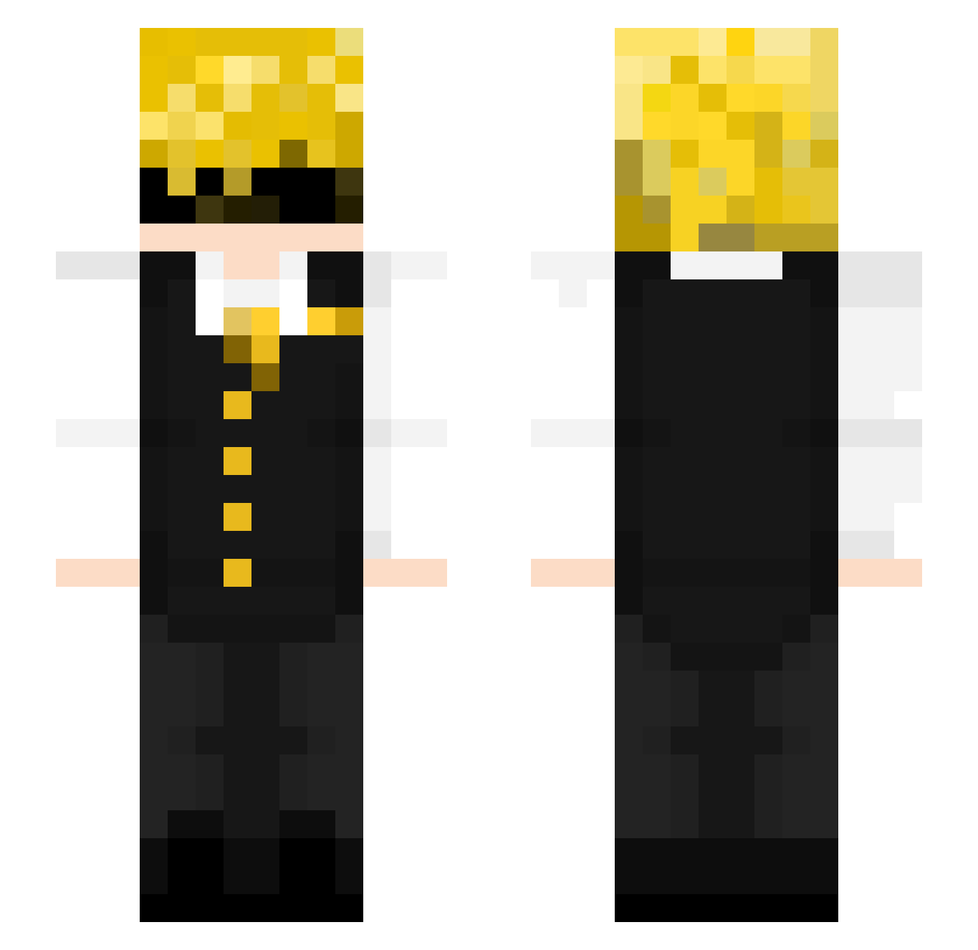 xXDxJAVAROCKx Minecraft skin, front and back view