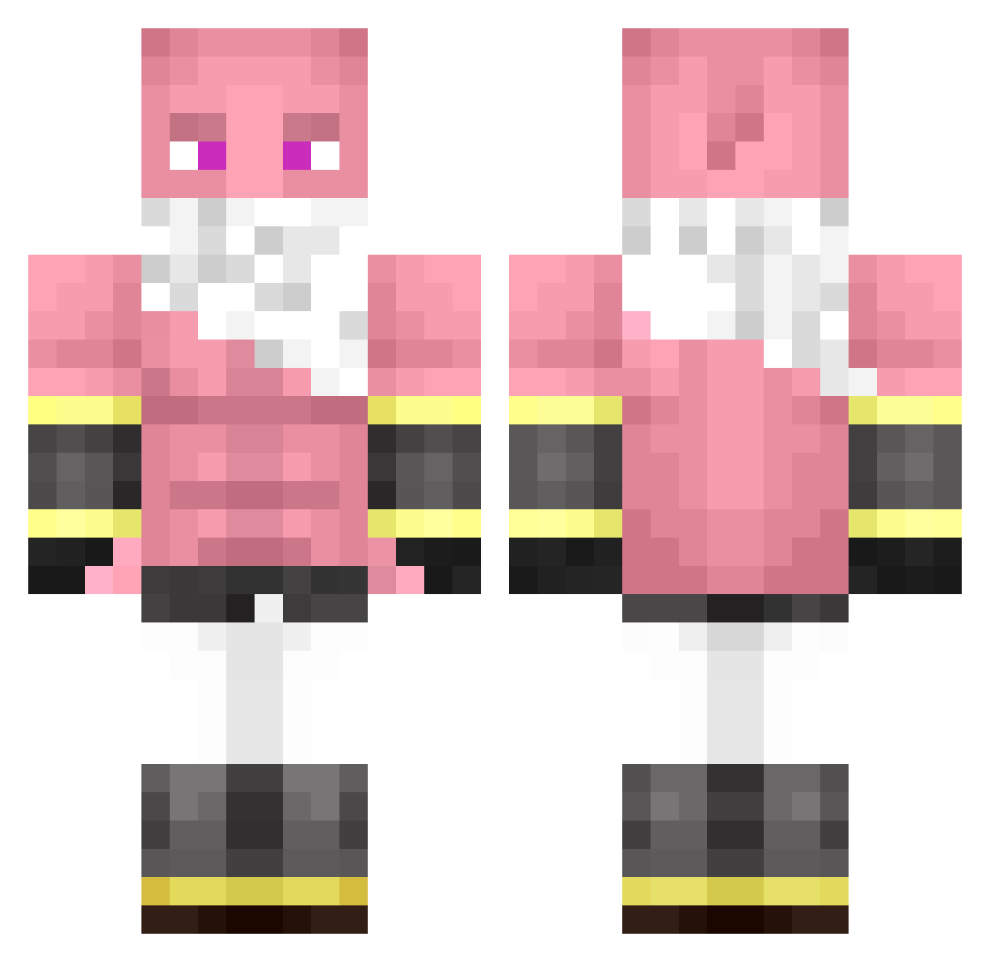 Murtnn Minecraft skin, front and back view