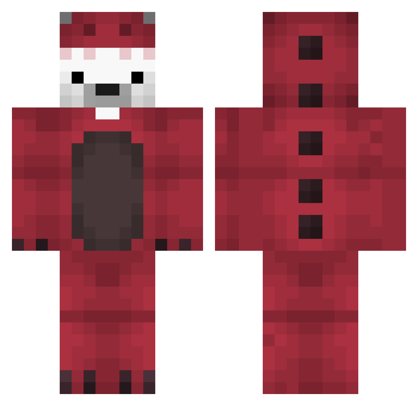 Elyon115 Minecraft skin, front and back view