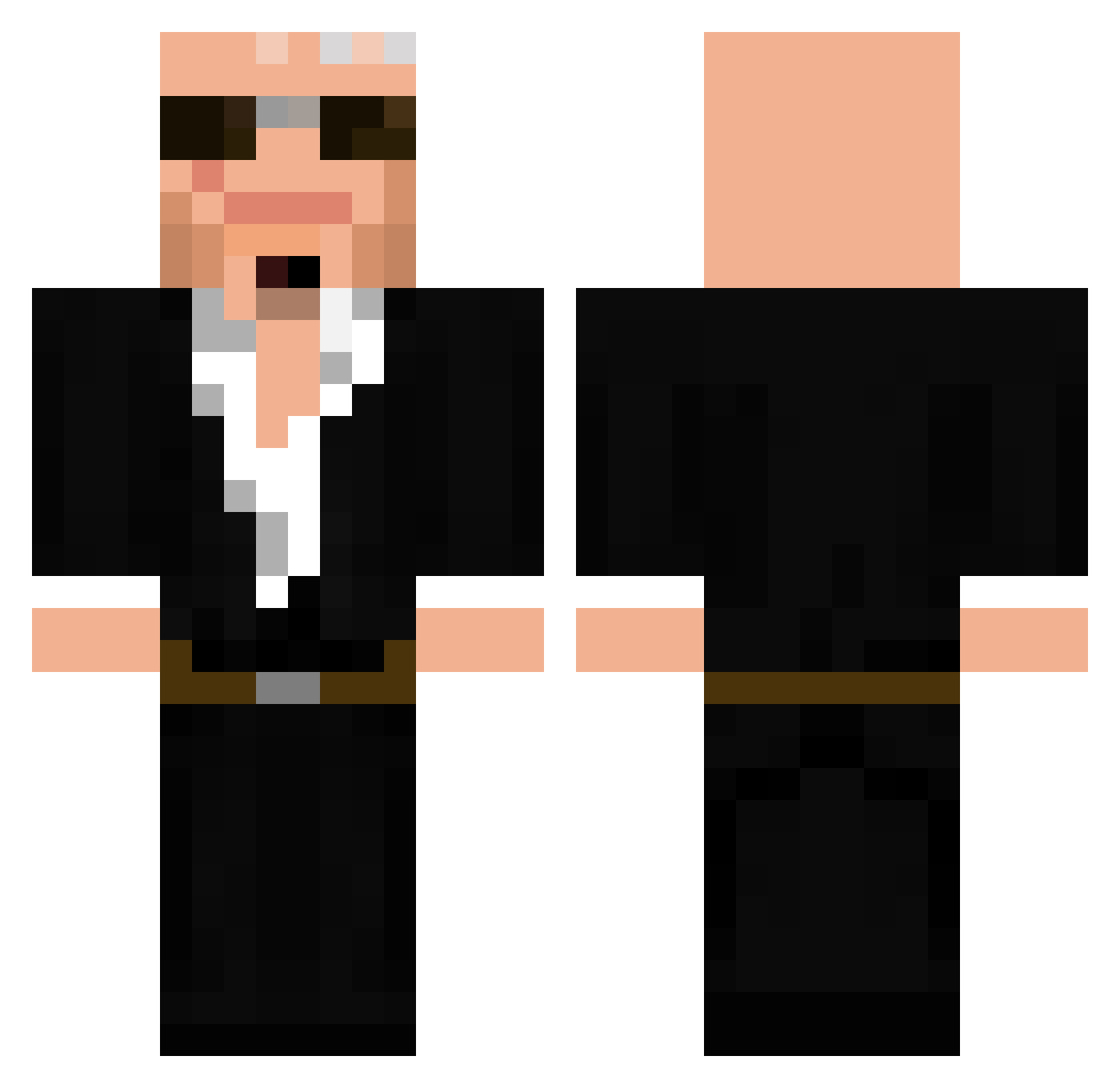 Si1ent__ Minecraft skin, front and back view