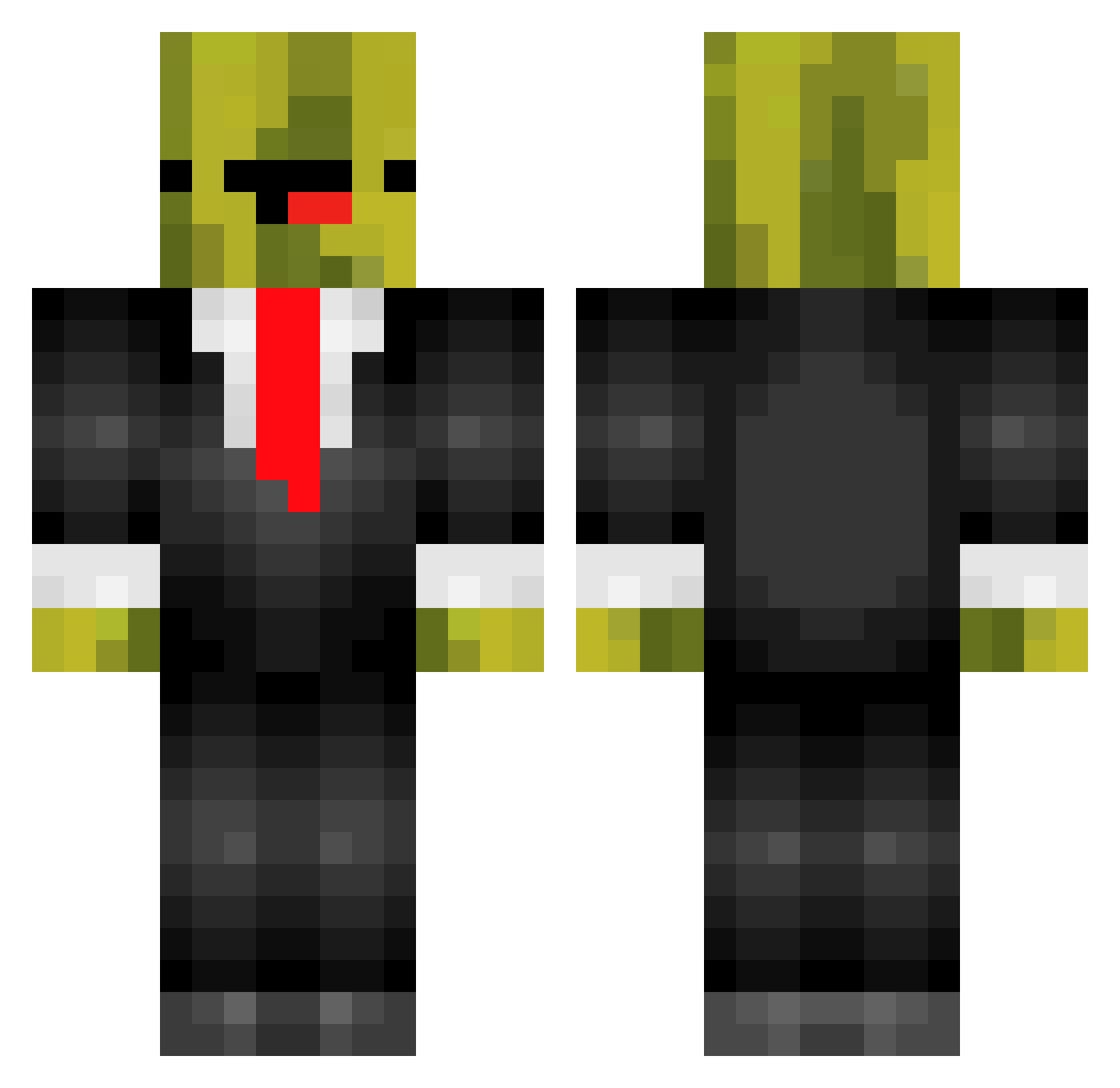 wat3r_mel0n Minecraft skin, front and back view