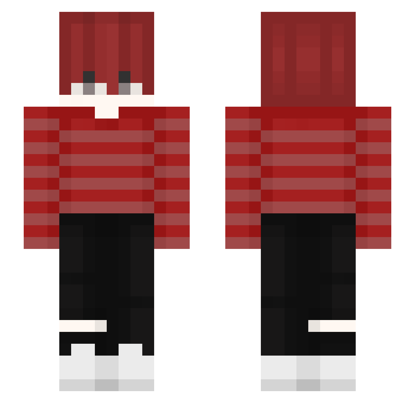r2yss Minecraft skin, front and back view