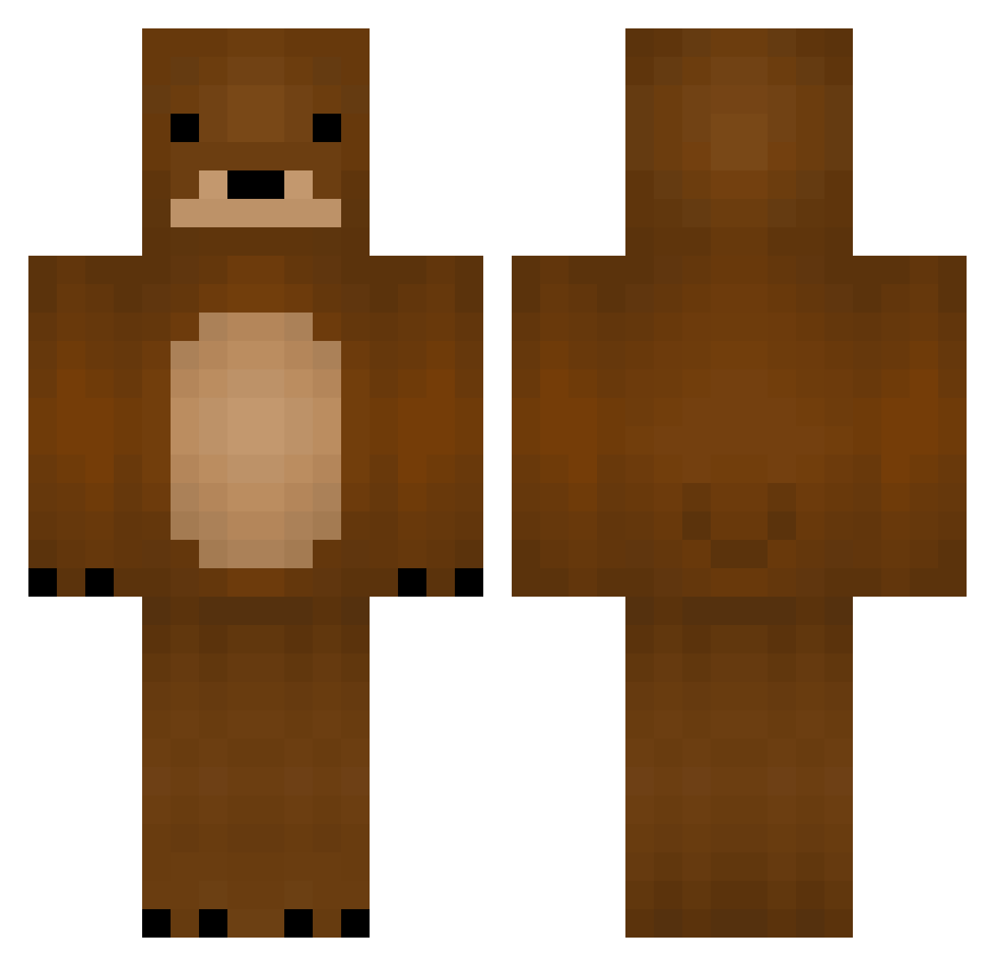 smit Minecraft skin, front and back view
