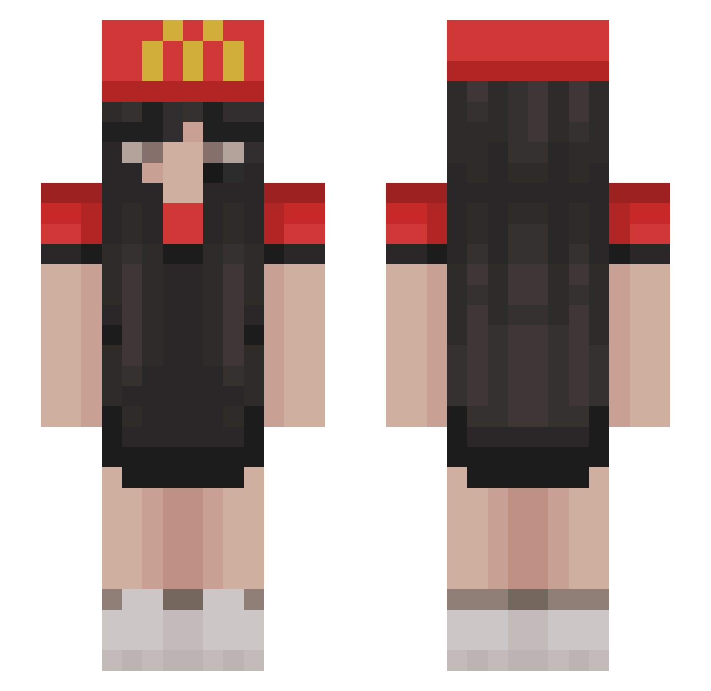 Naib_07 Minecraft skin, front and back view