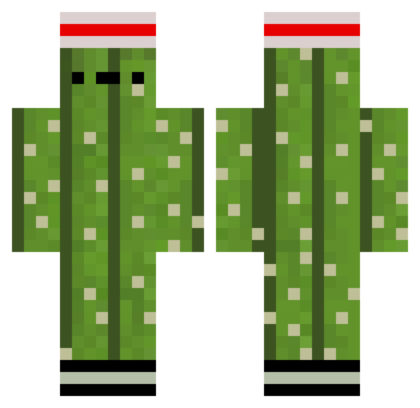 Fipiko10 Minecraft skin, front and back view