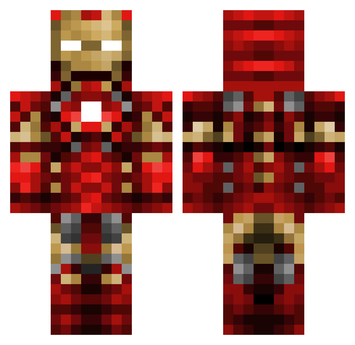 robiseqqqq Minecraft skin, front and back view