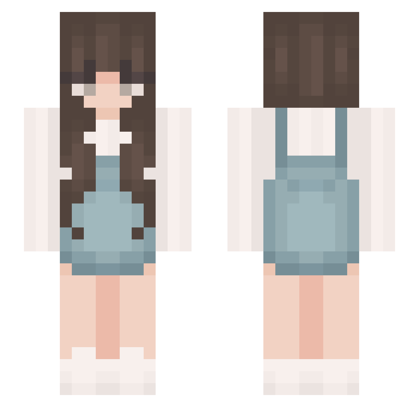 kaamyyy Minecraft skin, front and back view