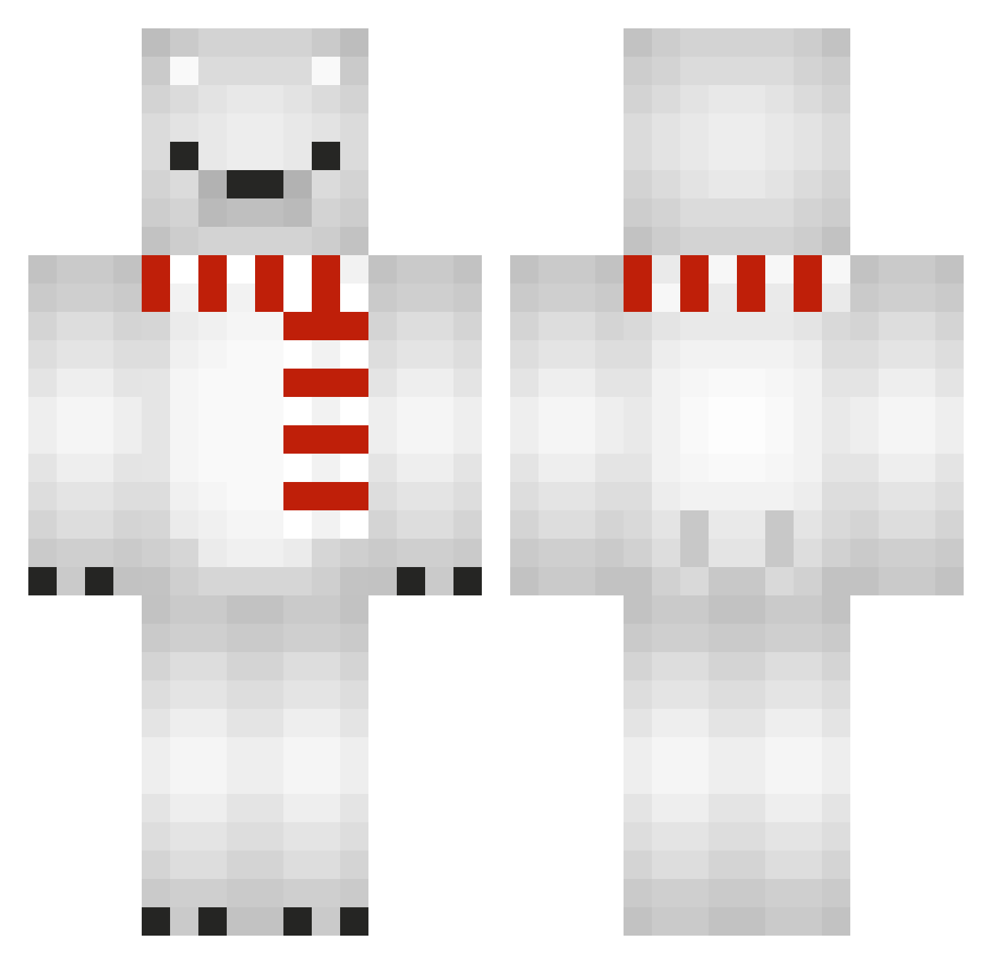 jxnnicaa Minecraft skin, front and back view