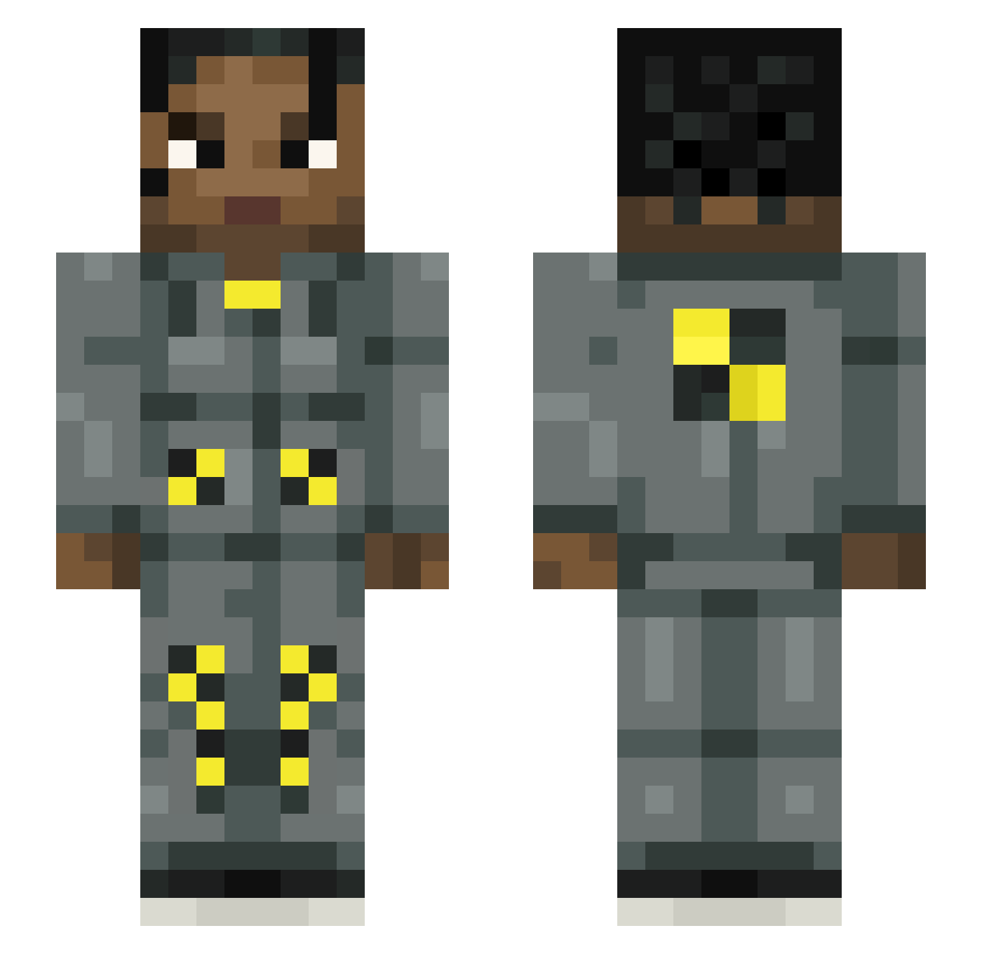 idexkk Minecraft skin, front and back view