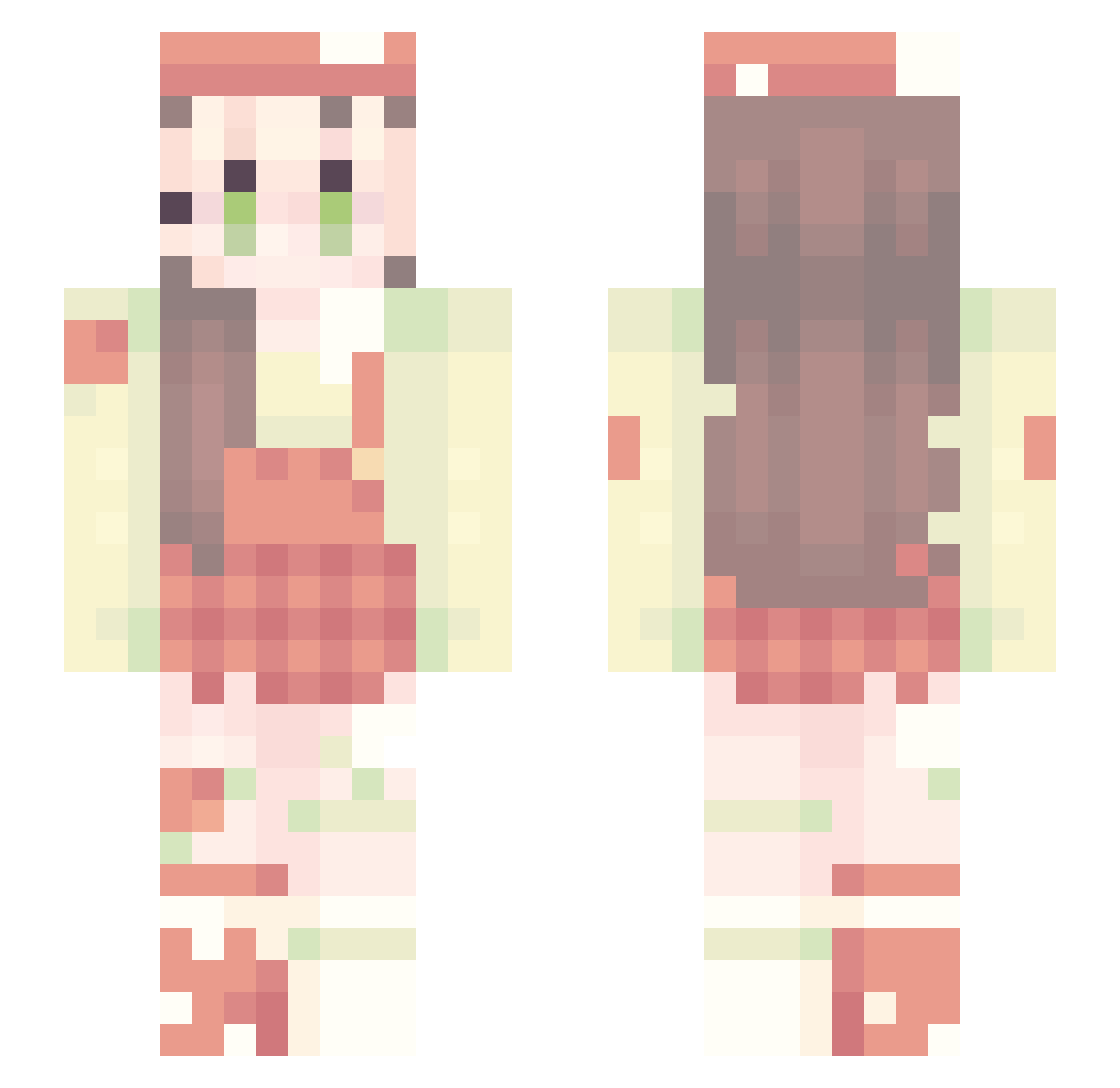 Pretzle_Games23 Minecraft skin, front and back view