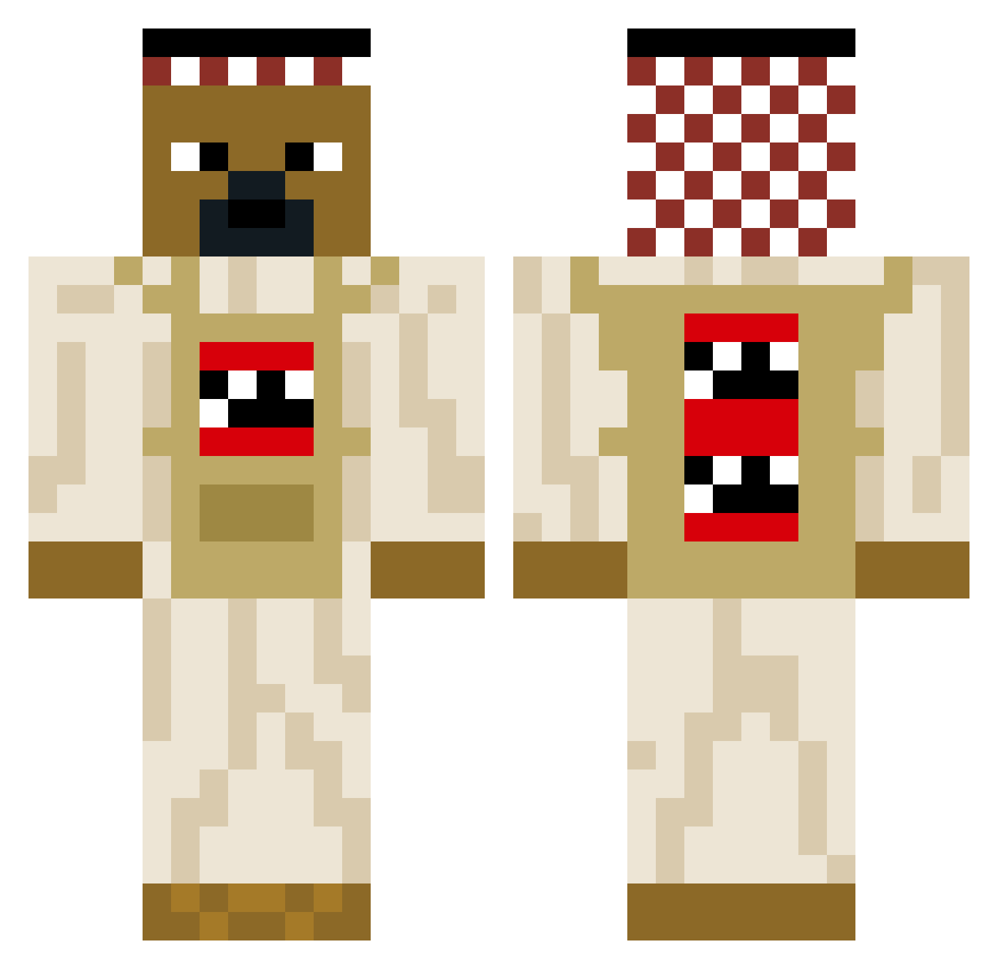 xXSilxsXx Minecraft skin, front and back view