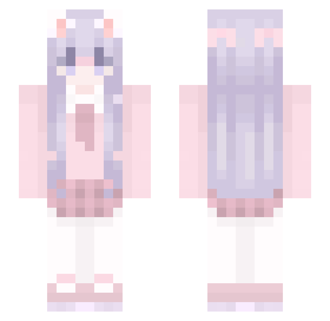 Eccycc_ovo Minecraft skin, front and back view
