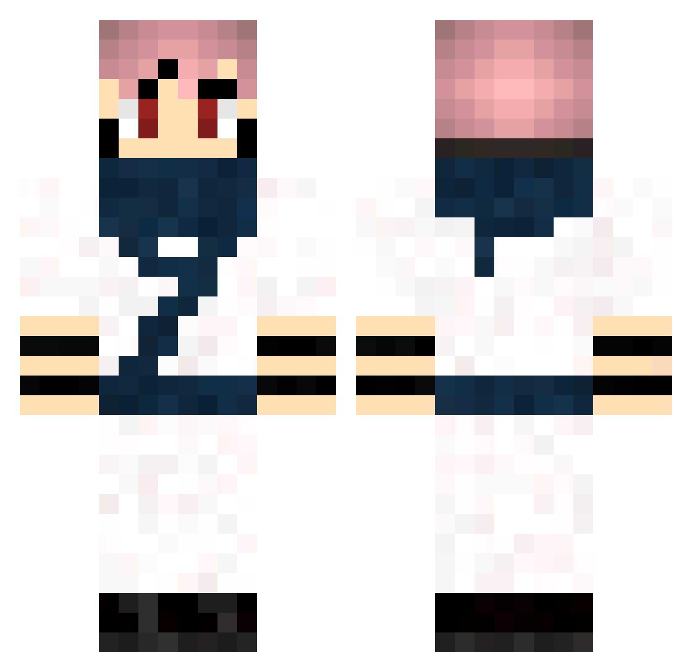 SniperPug4 Minecraft skin, front and back view