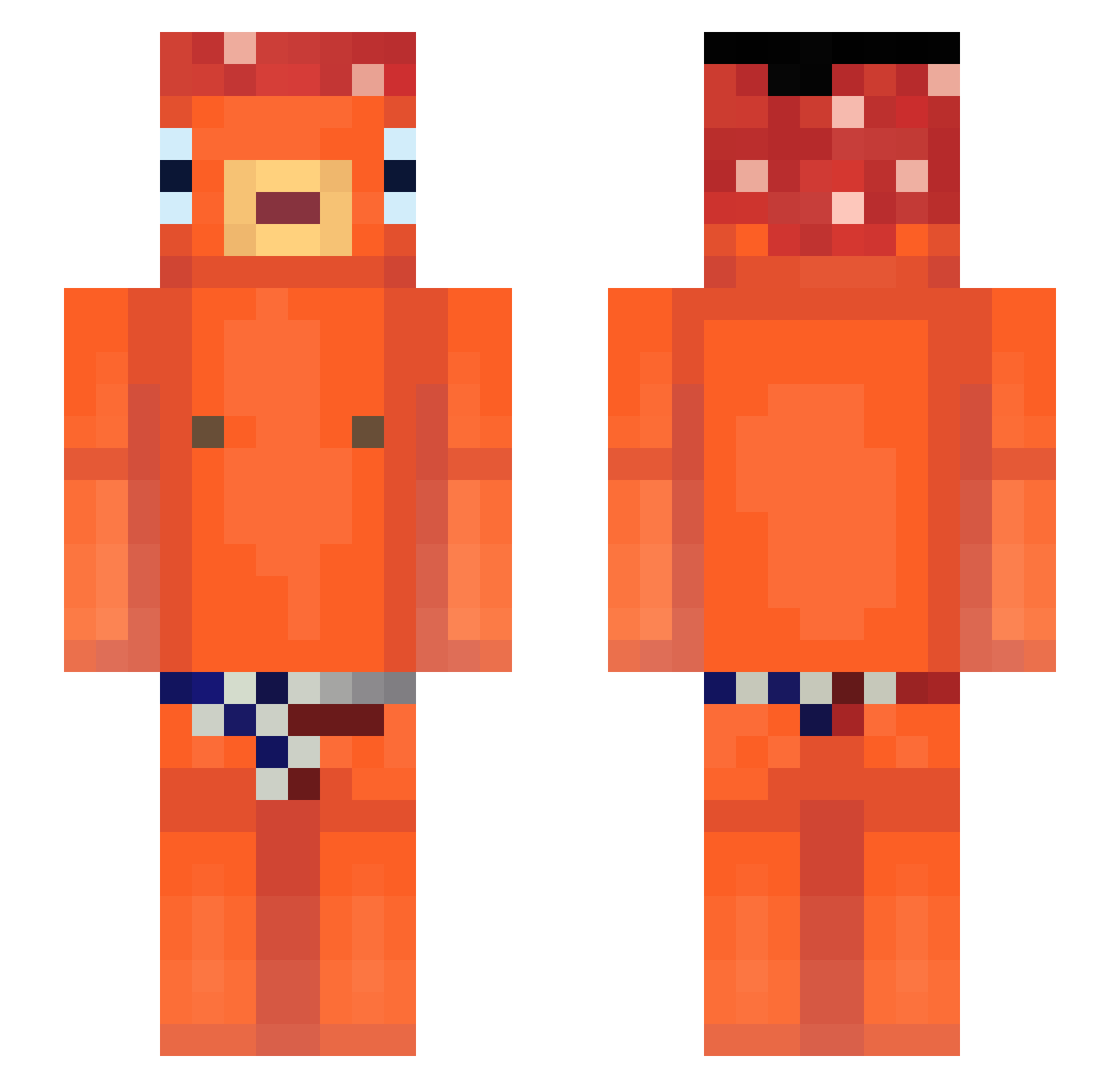 soooonie Minecraft skin, front and back view