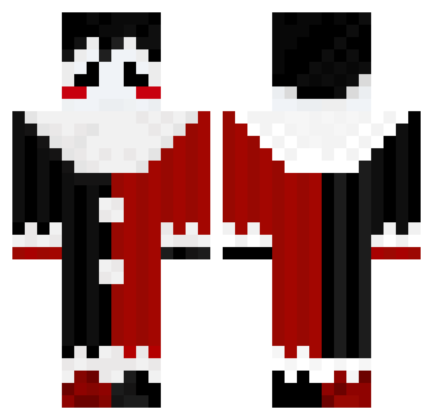 Achlys___ Minecraft skin, front and back view