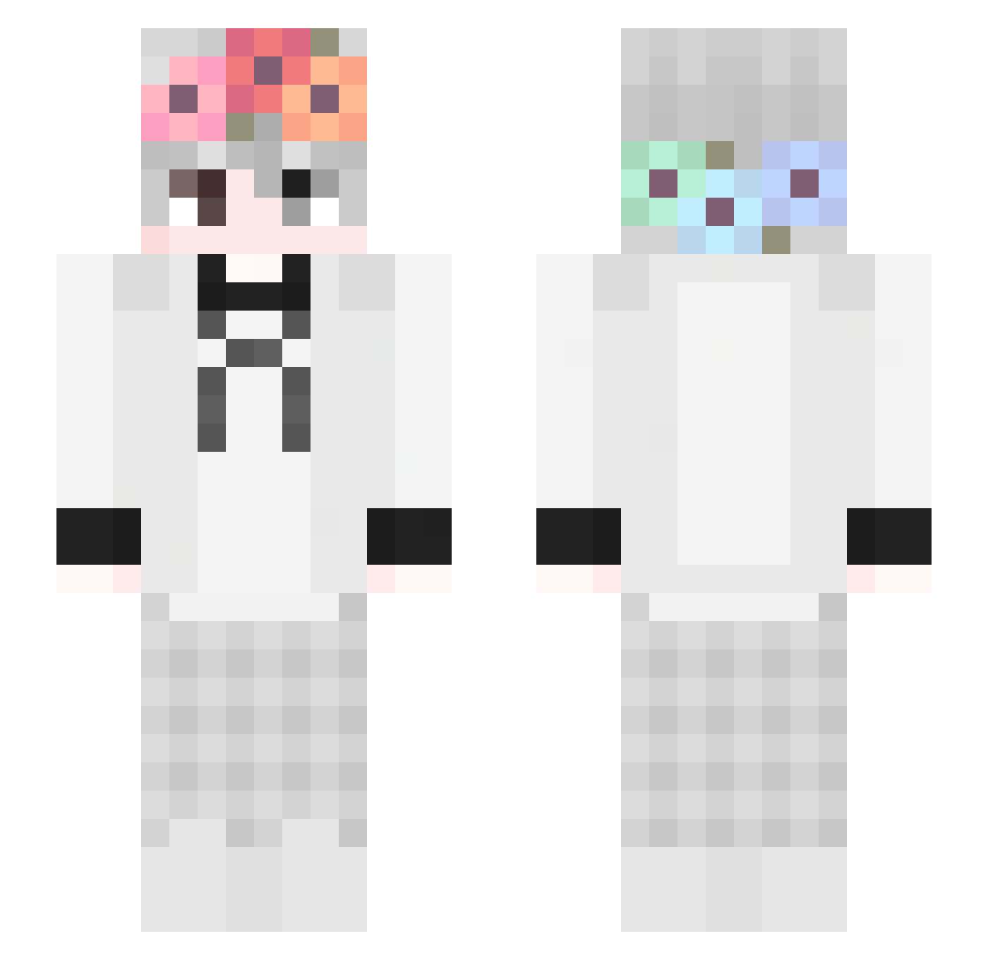ReasilEasil Minecraft skin, front and back view