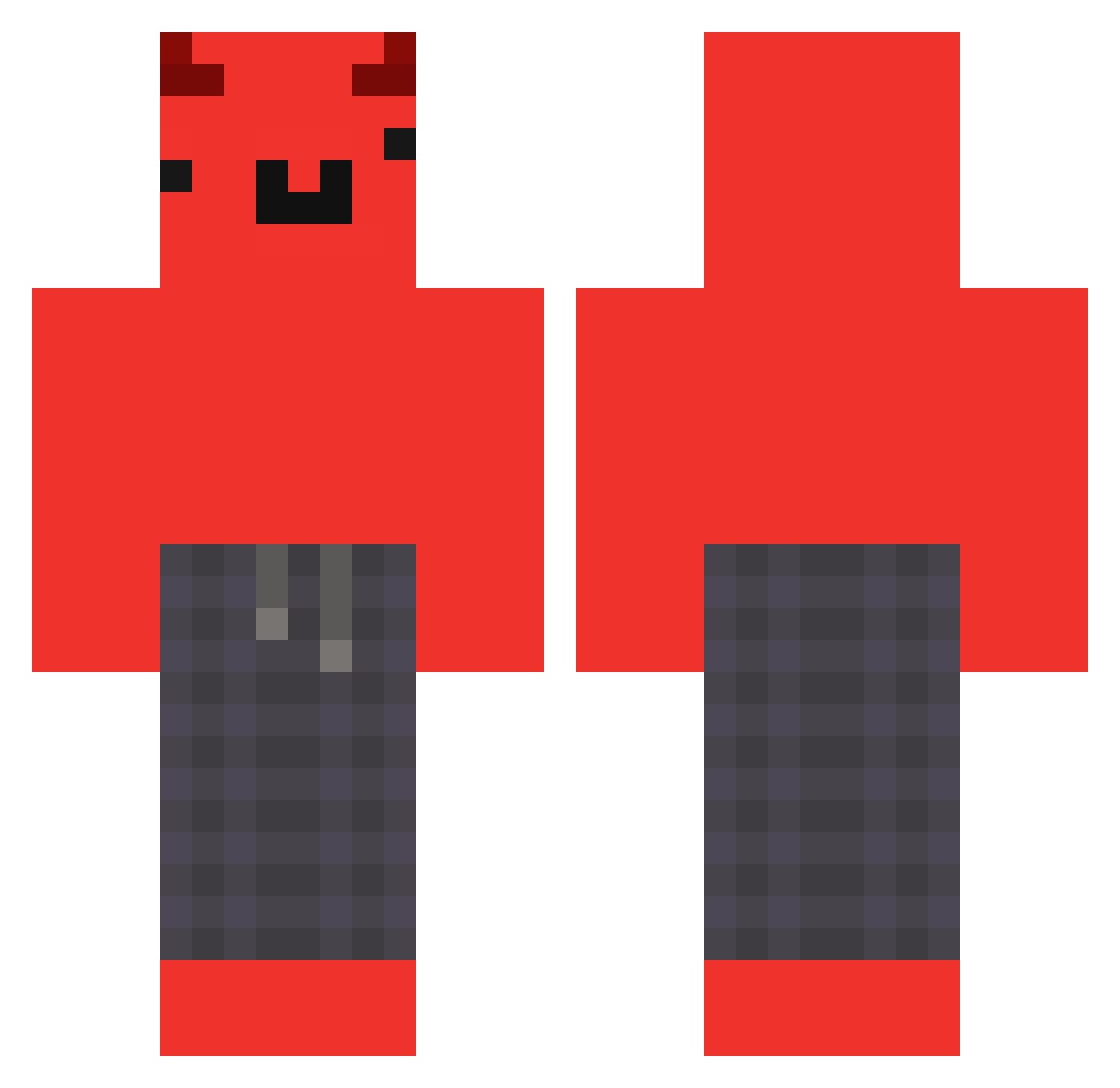 tacticalvoiding Minecraft skin, front and back view