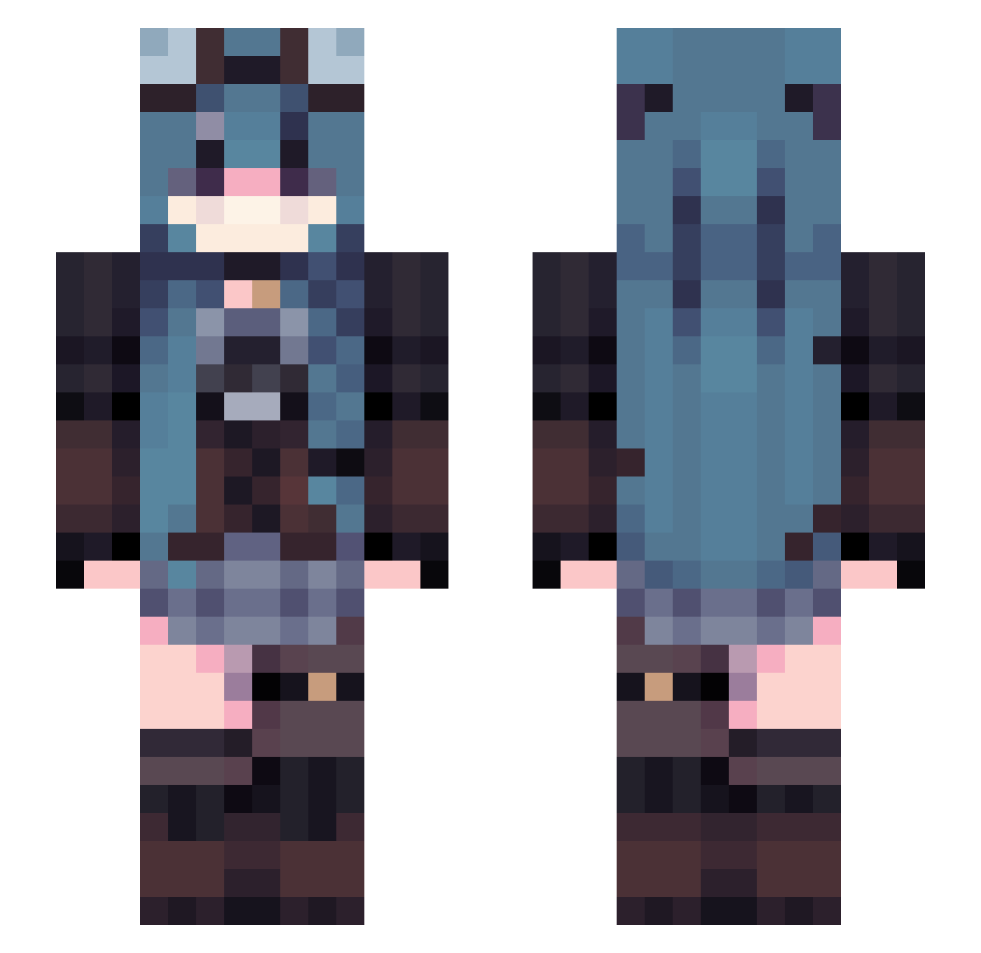 Neophyte1511 Minecraft skin, front and back view
