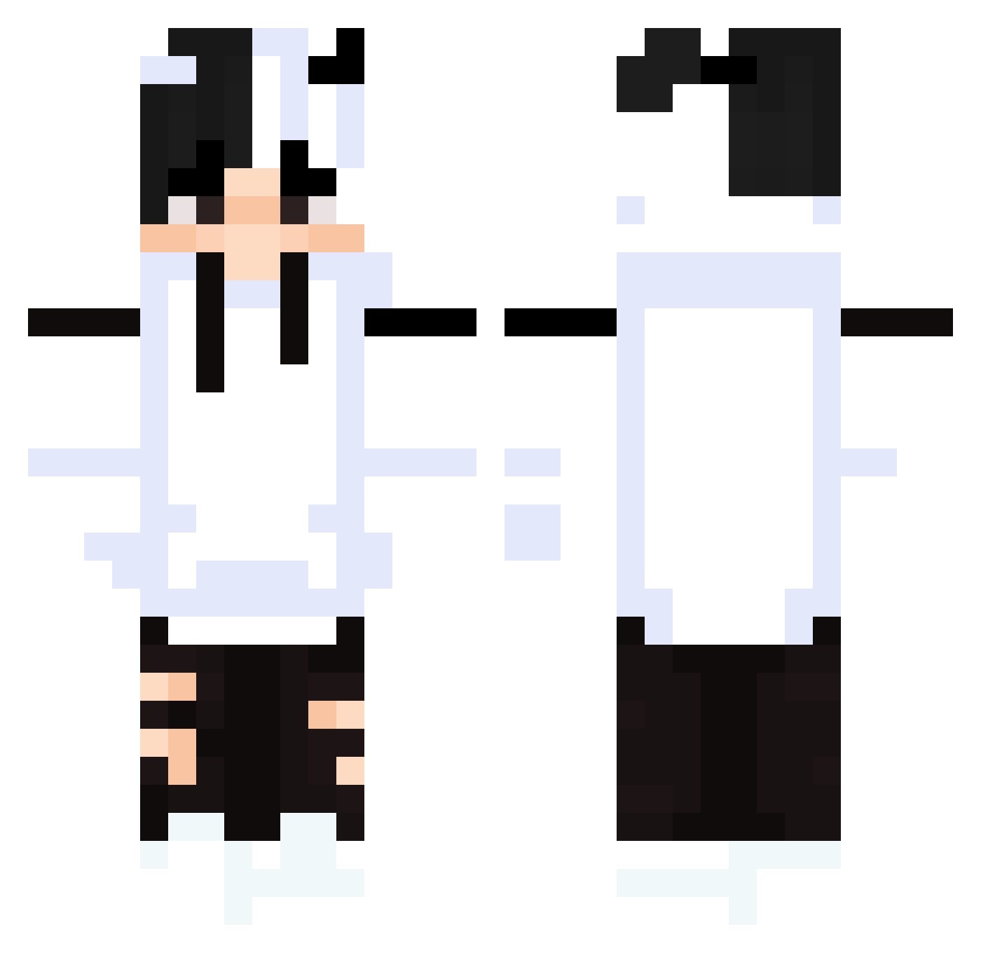 Xo_LEGEND_oX Minecraft skin, front and back view