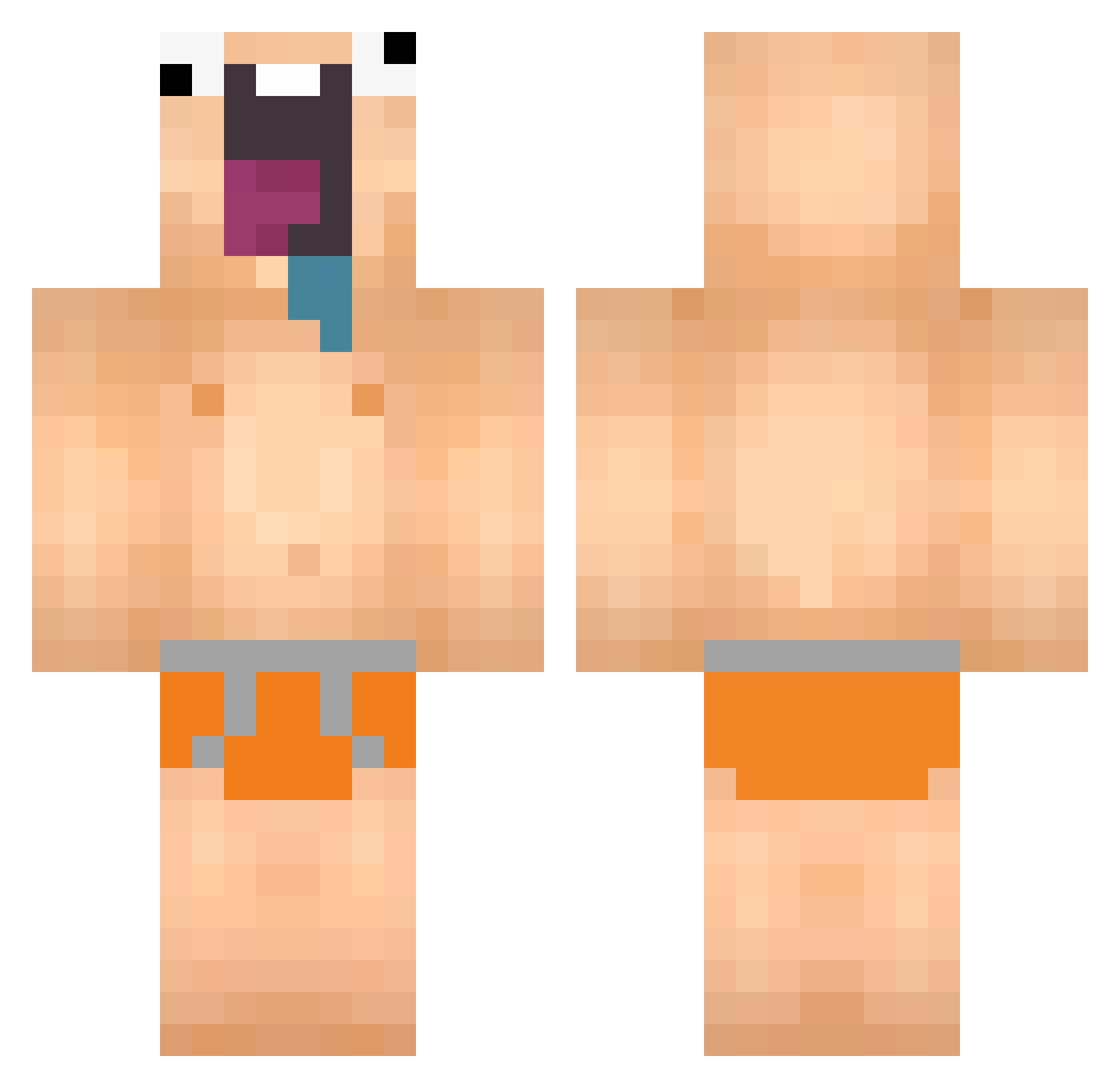 RLschmocky Minecraft skin, front and back view