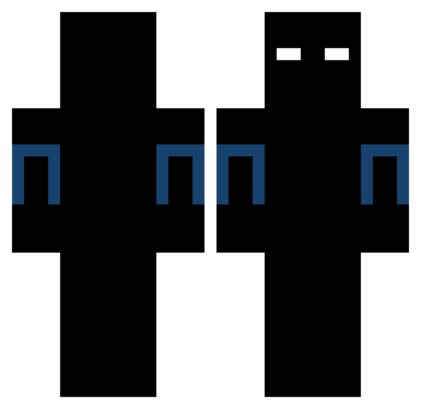 the_Duck111 Minecraft skin, front and back view