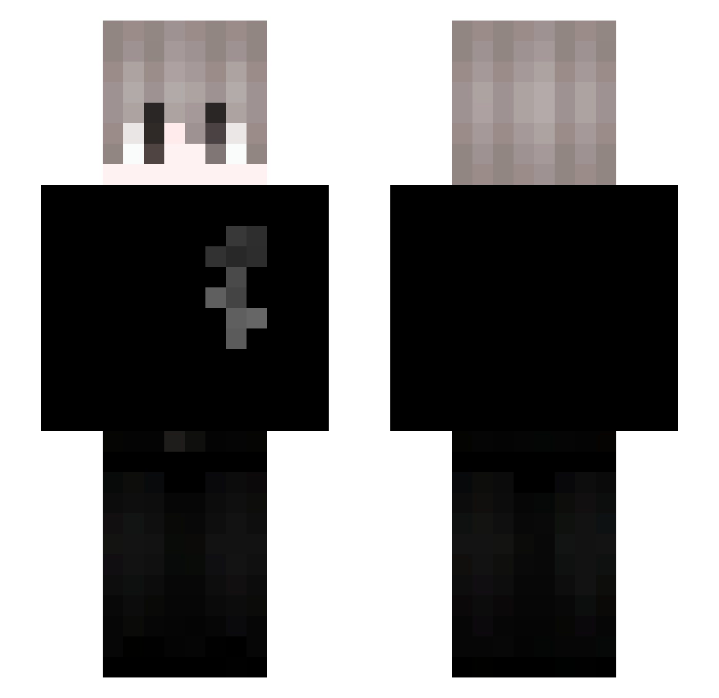 daariioo Minecraft skin, front and back view