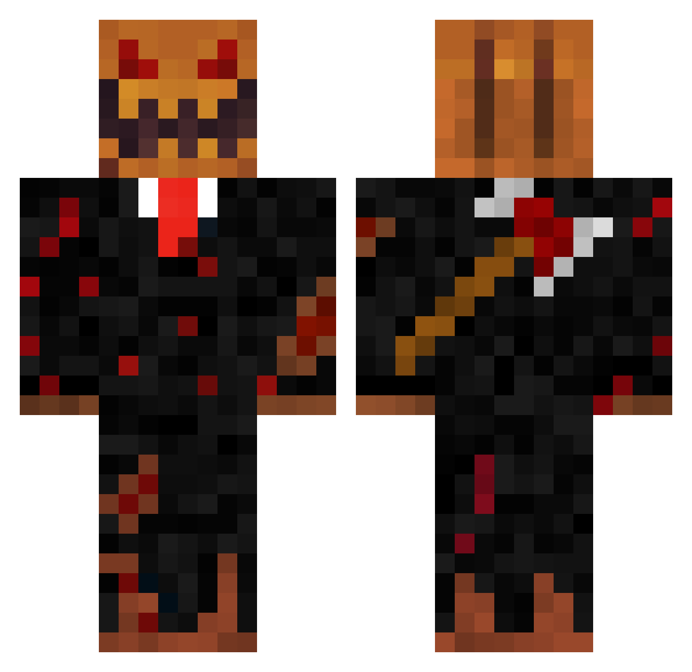 pumking3575 Minecraft skin, front and back view