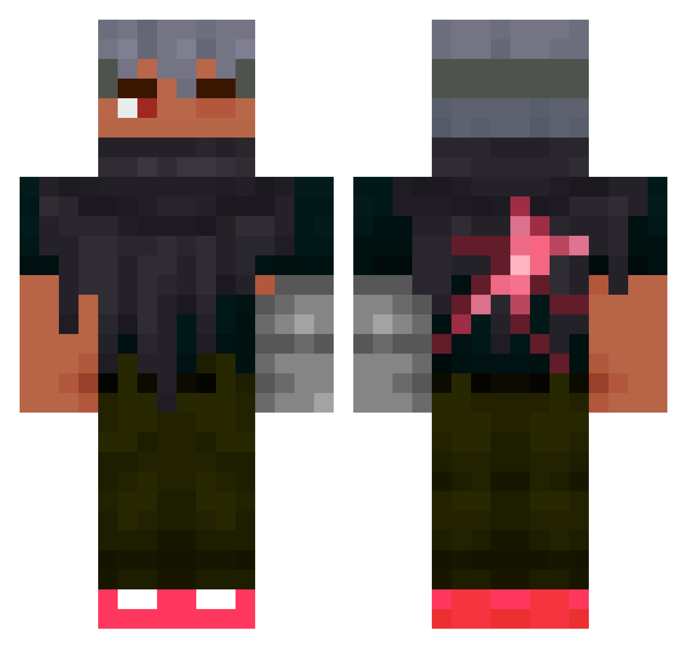 _Ciaqak_ Minecraft skin, front and back view