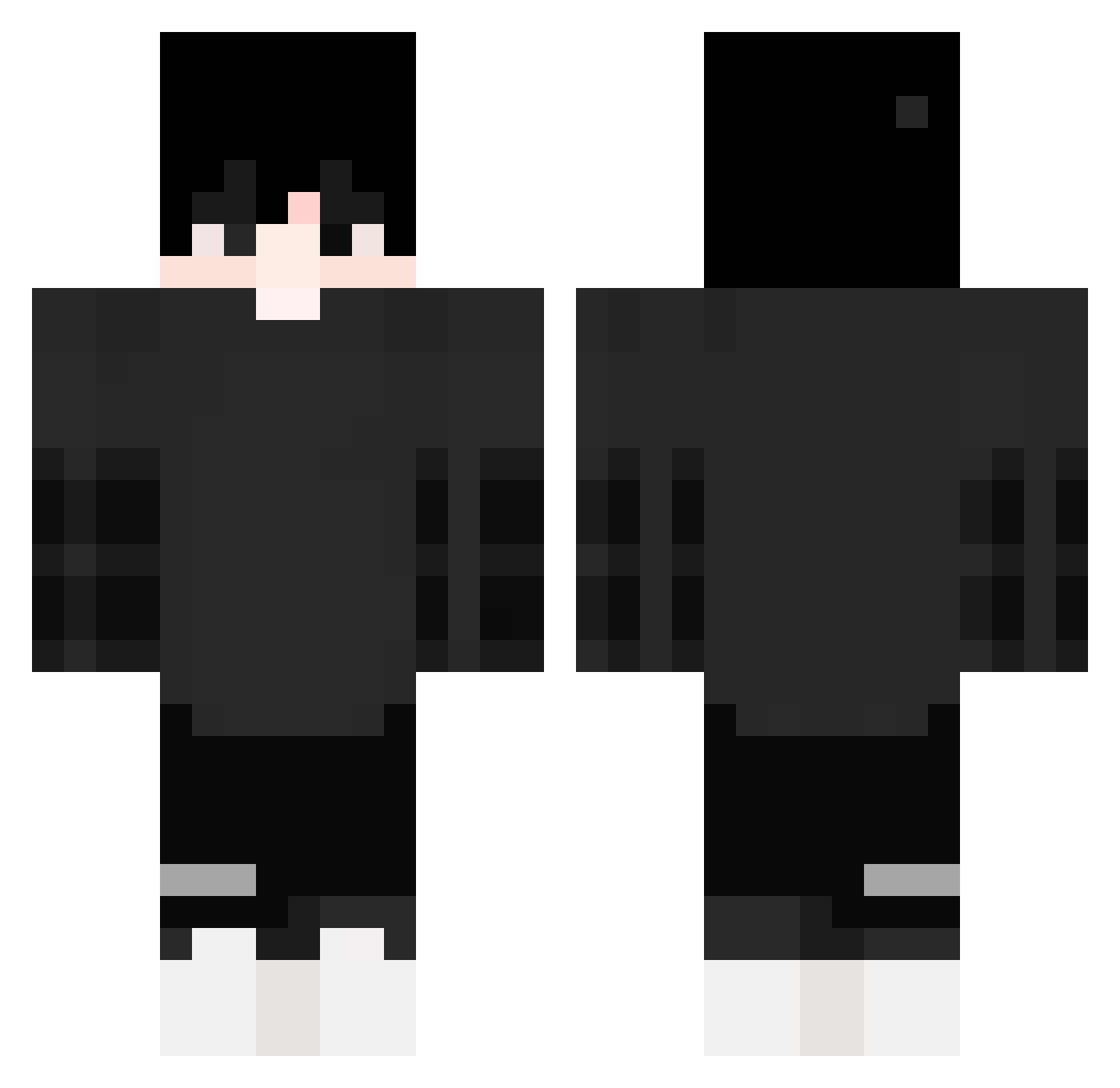 danielzw Minecraft skin, front and back view