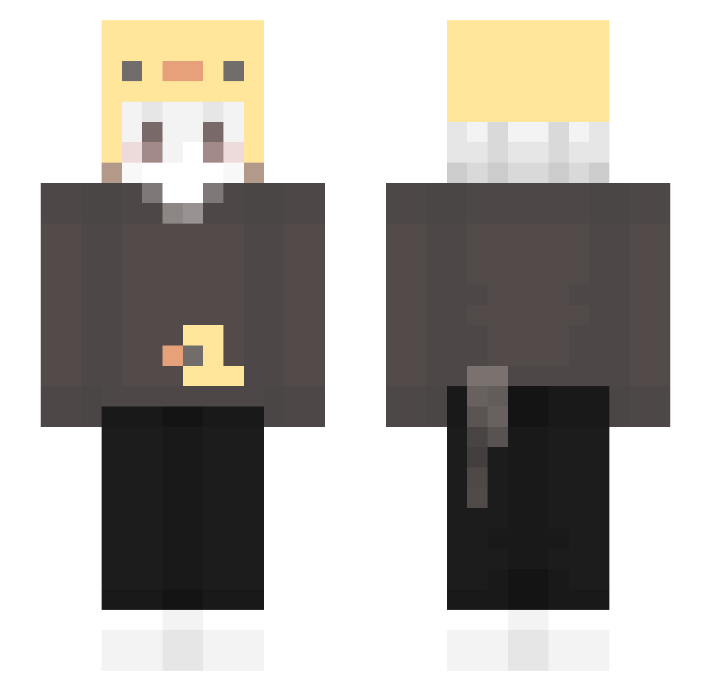 McTS2008 Minecraft skin, front and back view