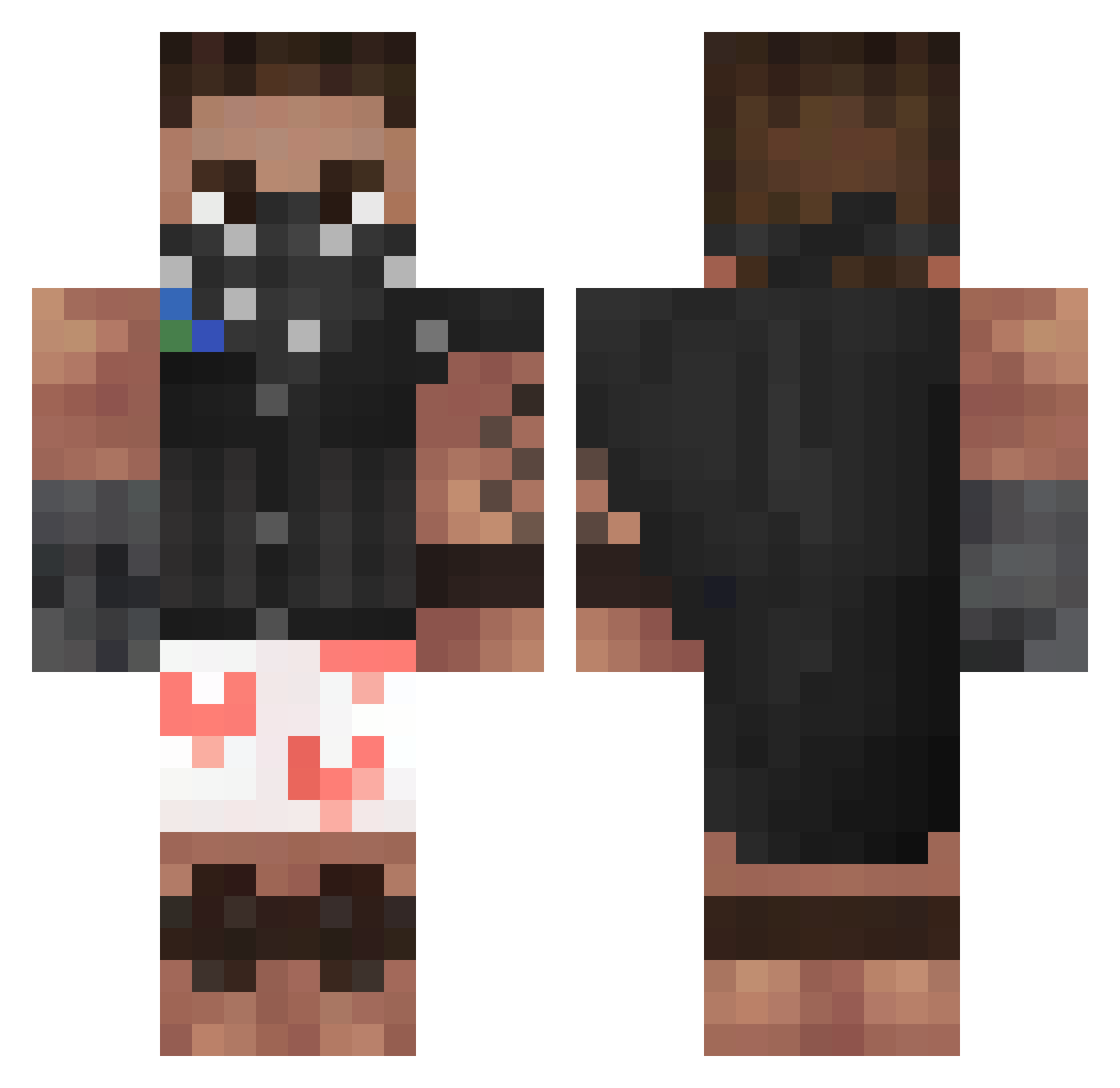 Rakun_Ellipsis Minecraft skin, front and back view