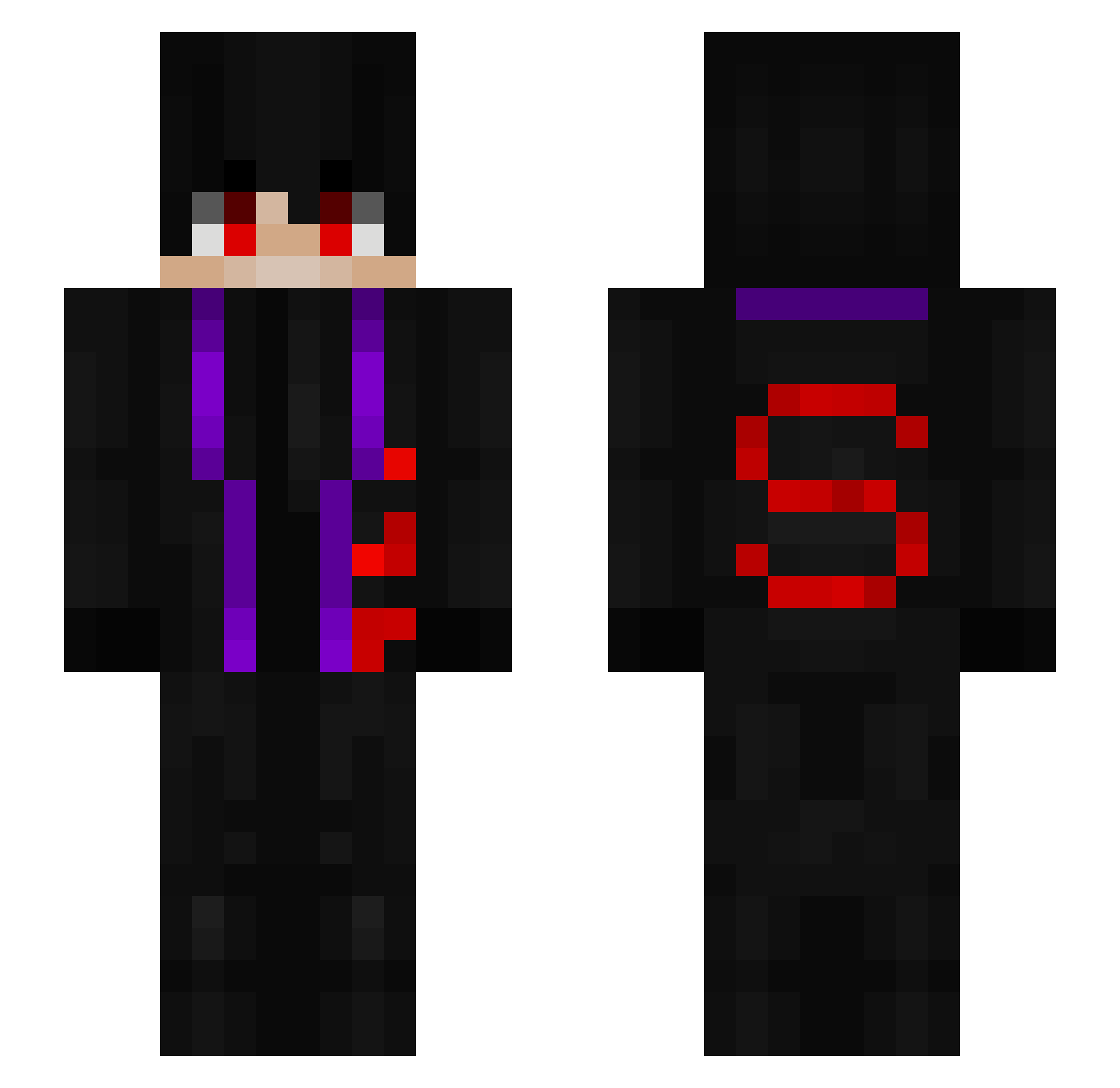 SidorenkoAW3 Minecraft skin, front and back view