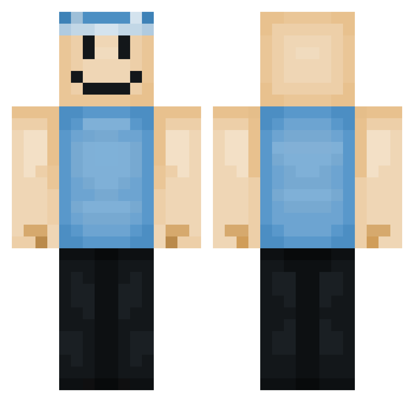 Bobona_4 Minecraft skin, front and back view