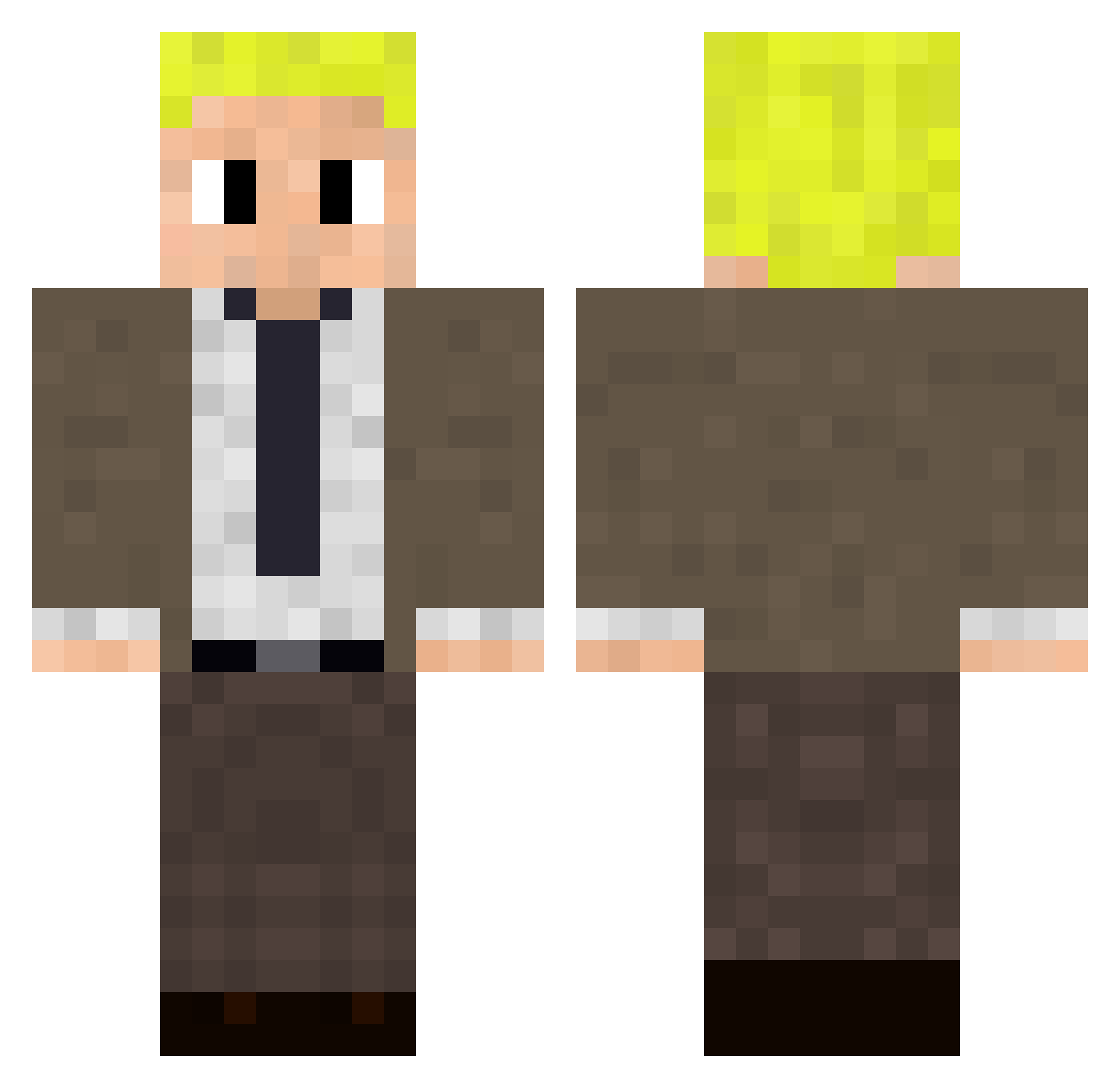 Benny26_ Minecraft skin, front and back view