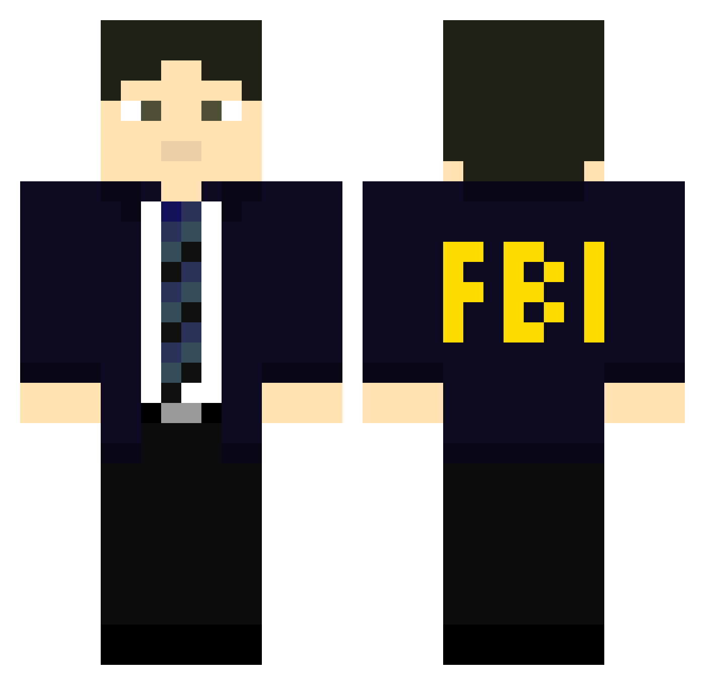 Rehan_Ahmed0 Minecraft skin, front and back view