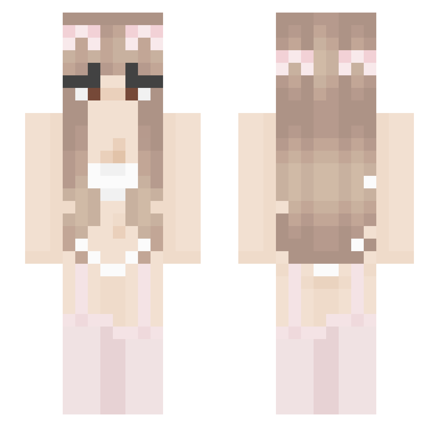 Ka_yone Minecraft skin, front and back view