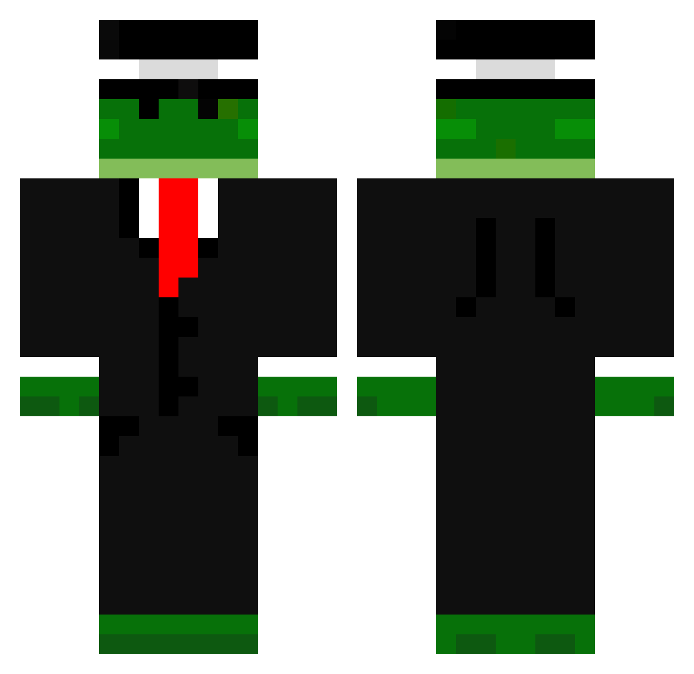 MR_FROGLET Minecraft skin, front and back view