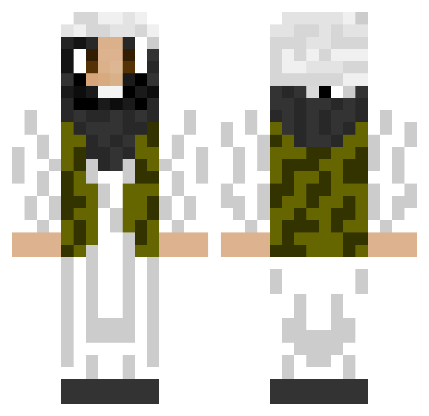 Jundullah_ Minecraft skin, front and back view