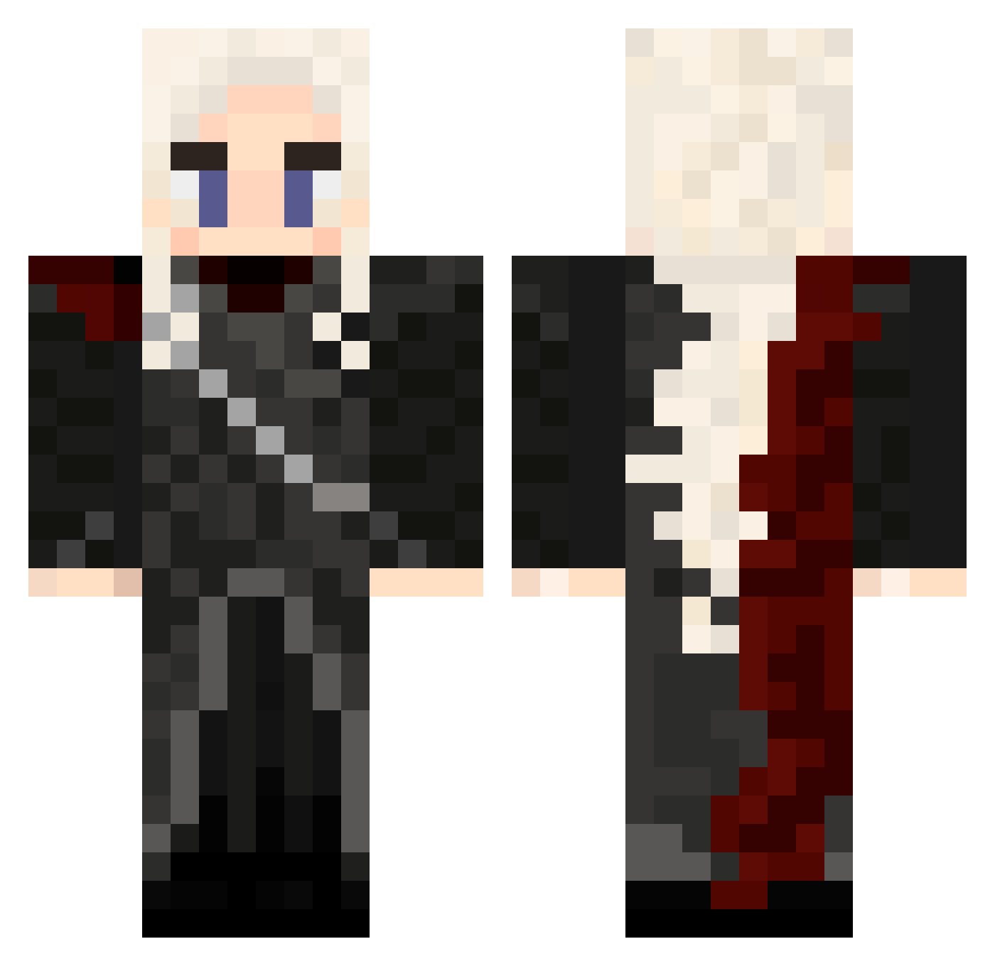 Munchy_Mochii Minecraft skin, front and back view