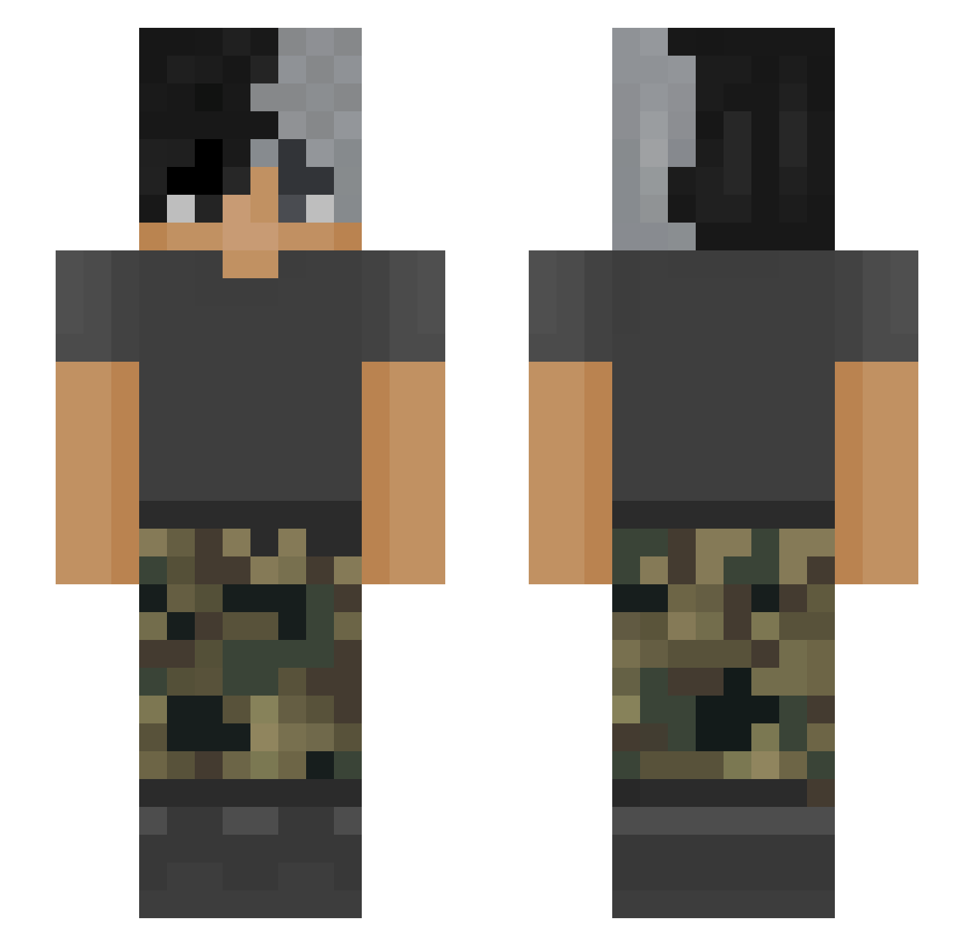 kezyy_ Minecraft skin, front and back view