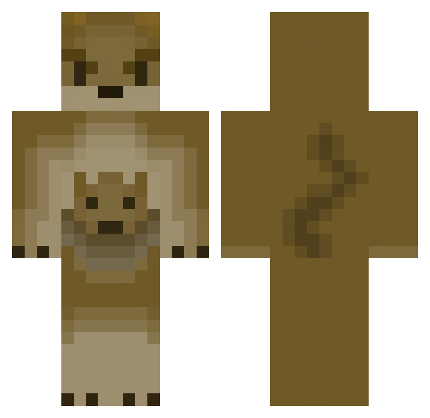 tiernanpw Minecraft skin, front and back view