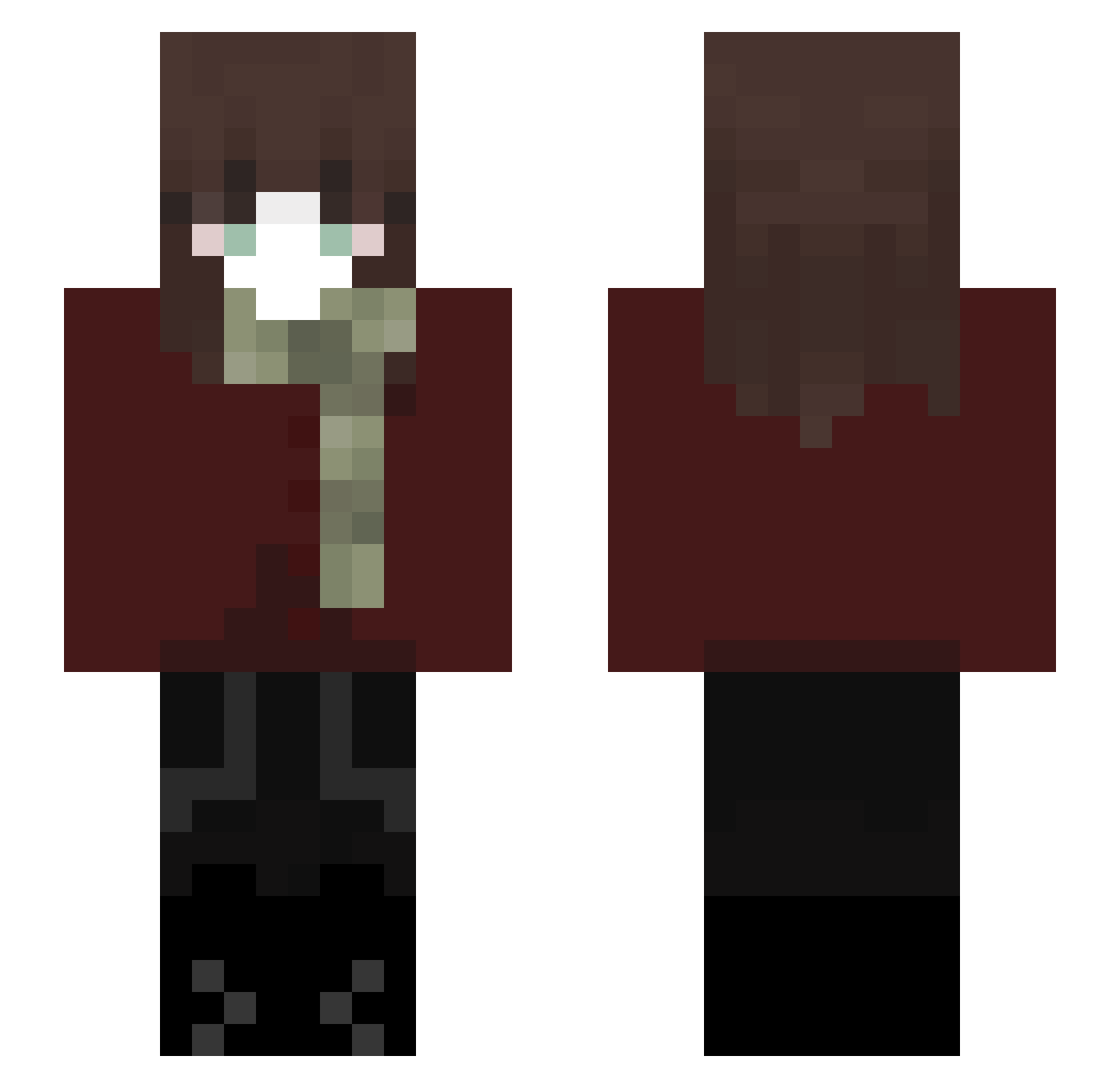 demast_exe Minecraft skin, front and back view