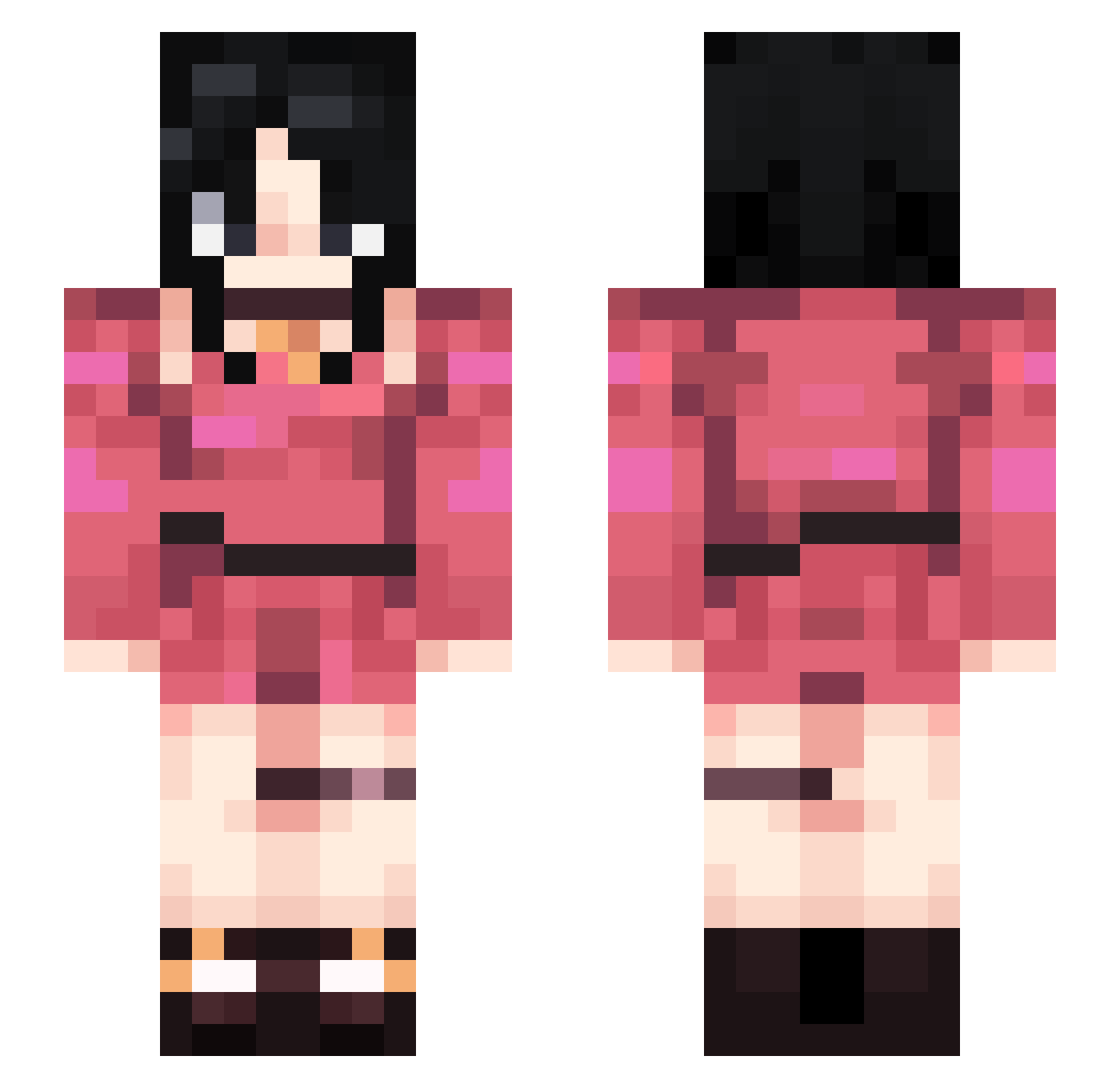 Zhaixing_ Minecraft skin, front and back view