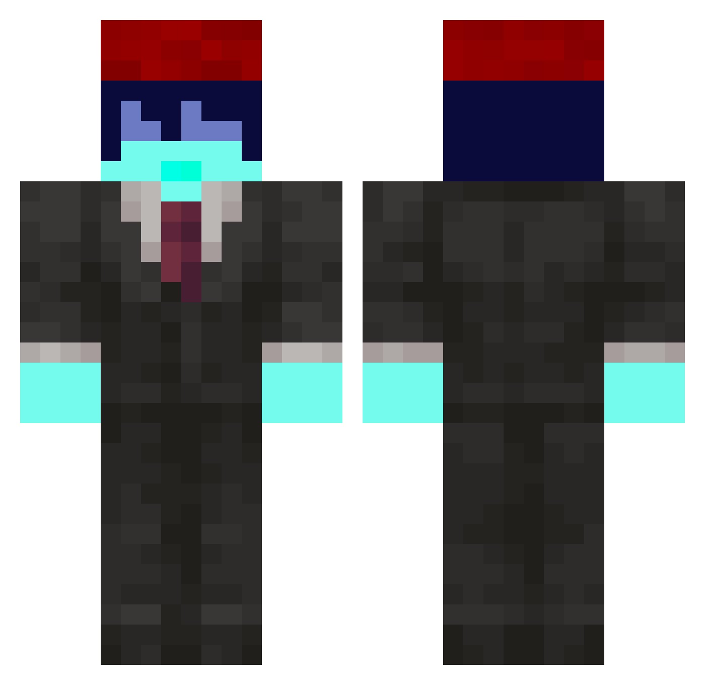 sdichfx Minecraft skin, front and back view