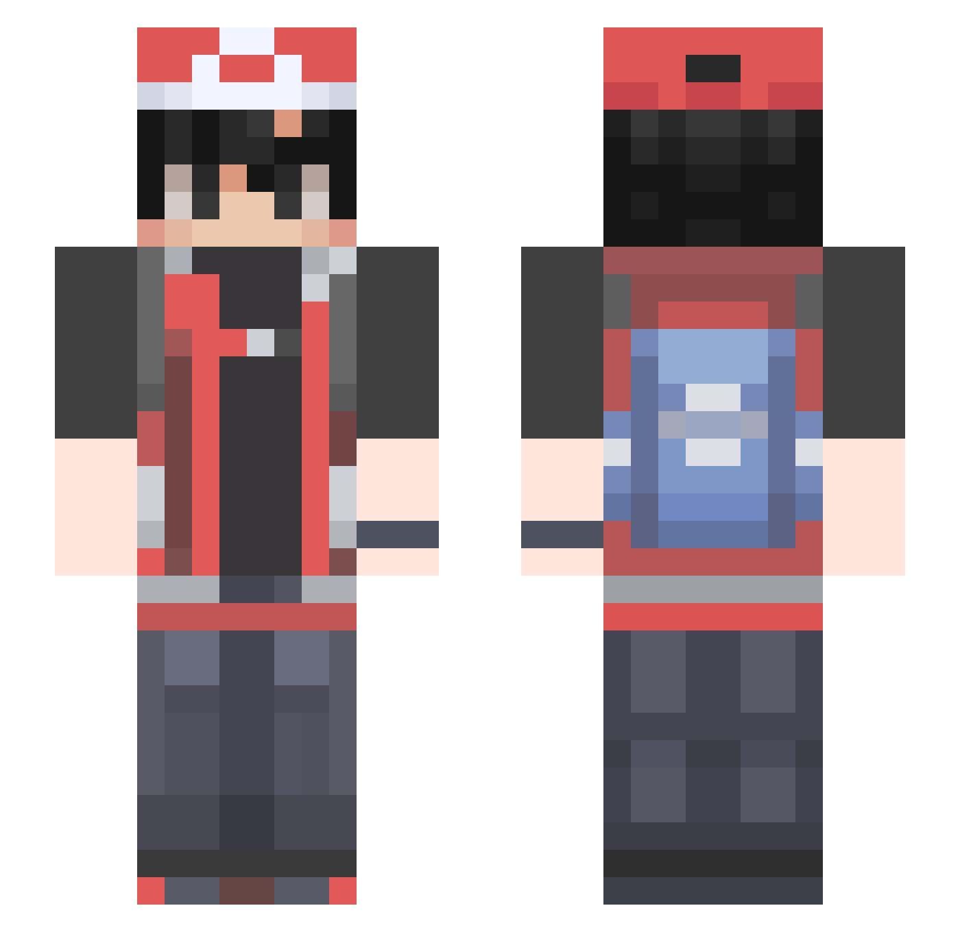 fatoti07 Minecraft skin, front and back view